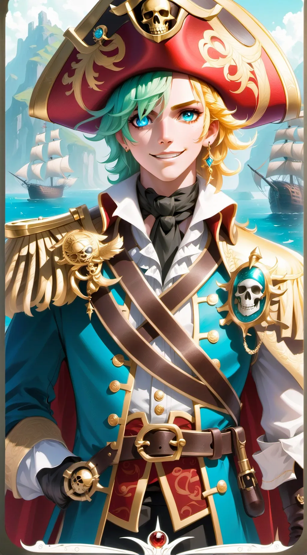ai character: Pirate captain  background