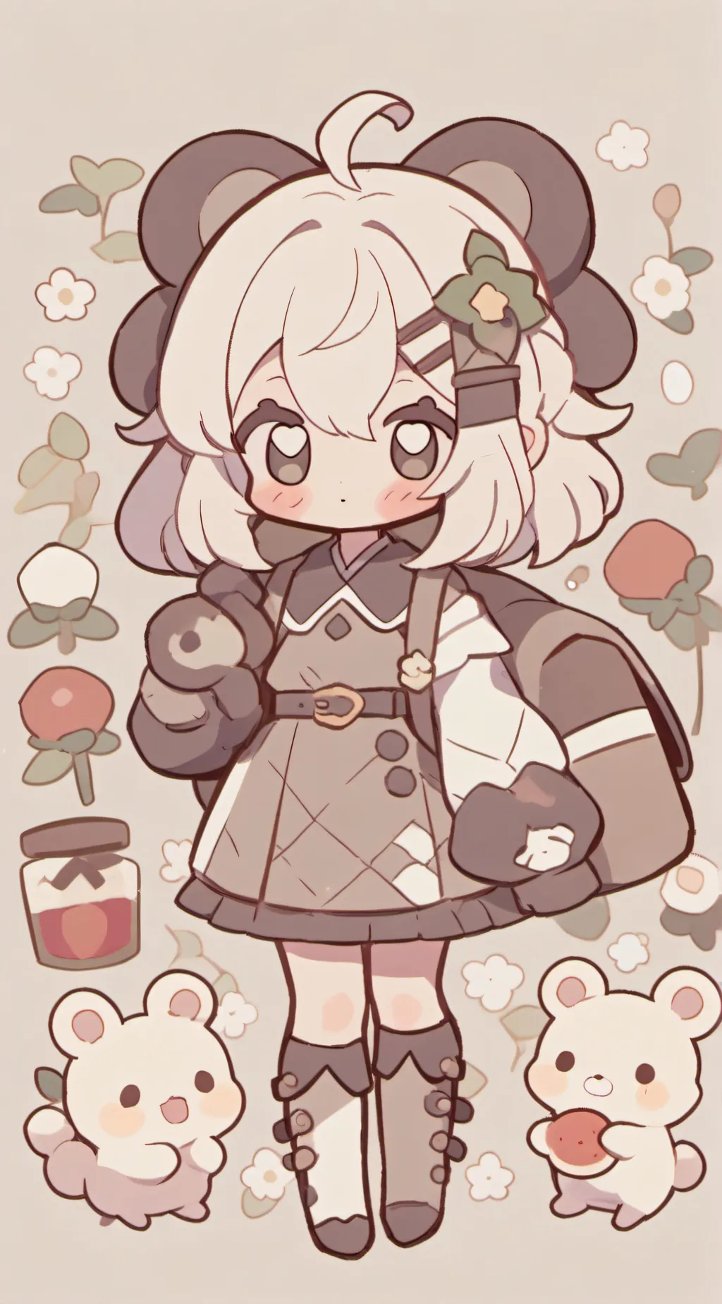 ai character: Brownie  background