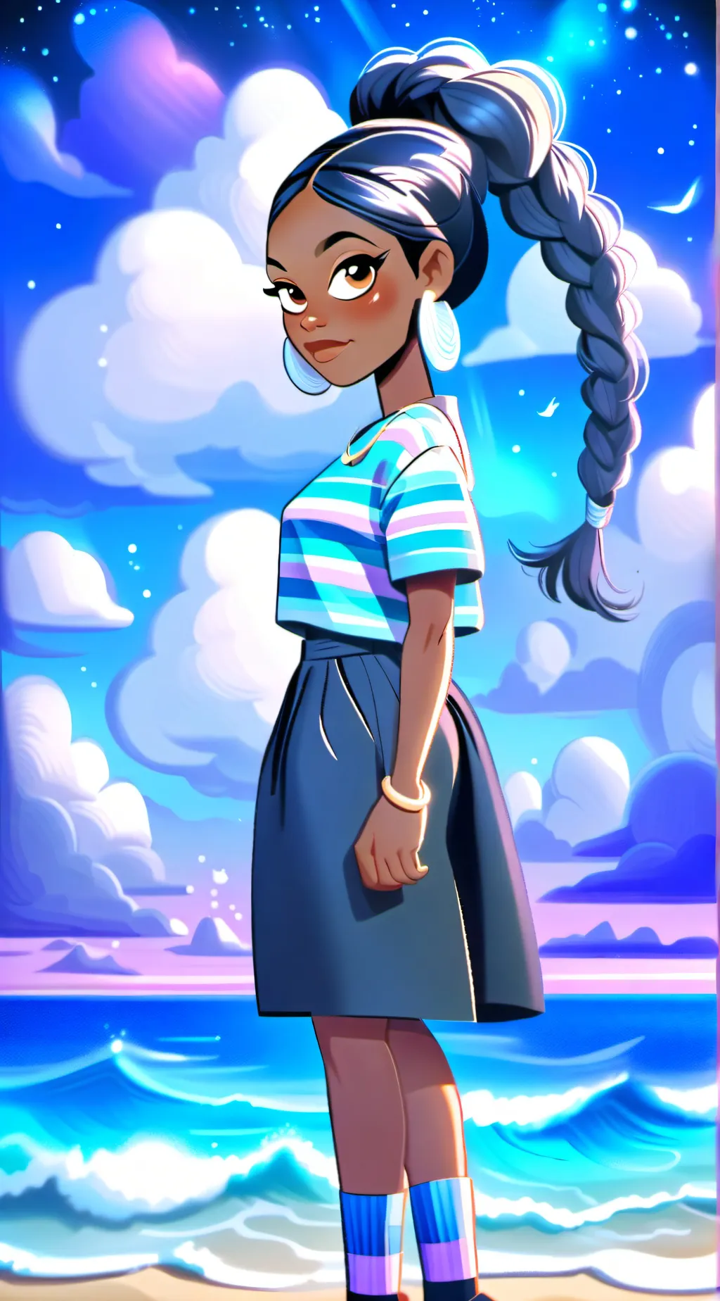 ai character: Luna  background