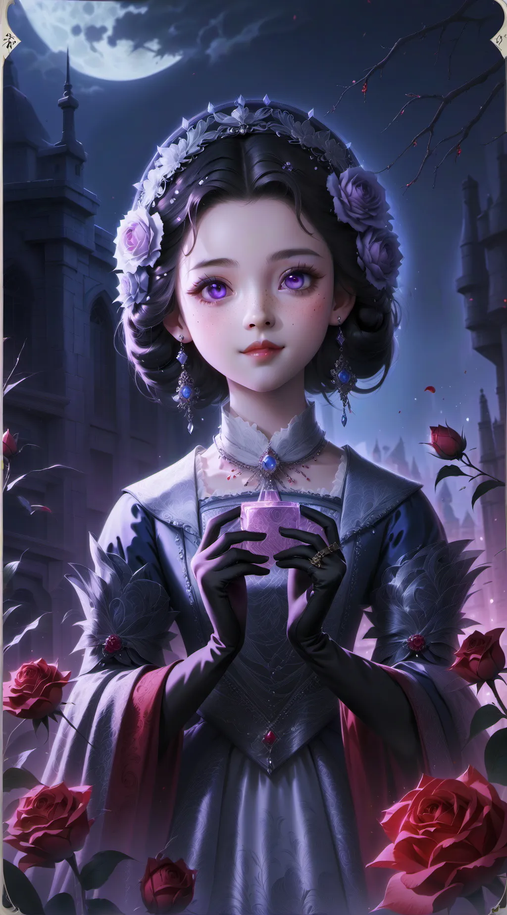 ai character: Ocean queen background