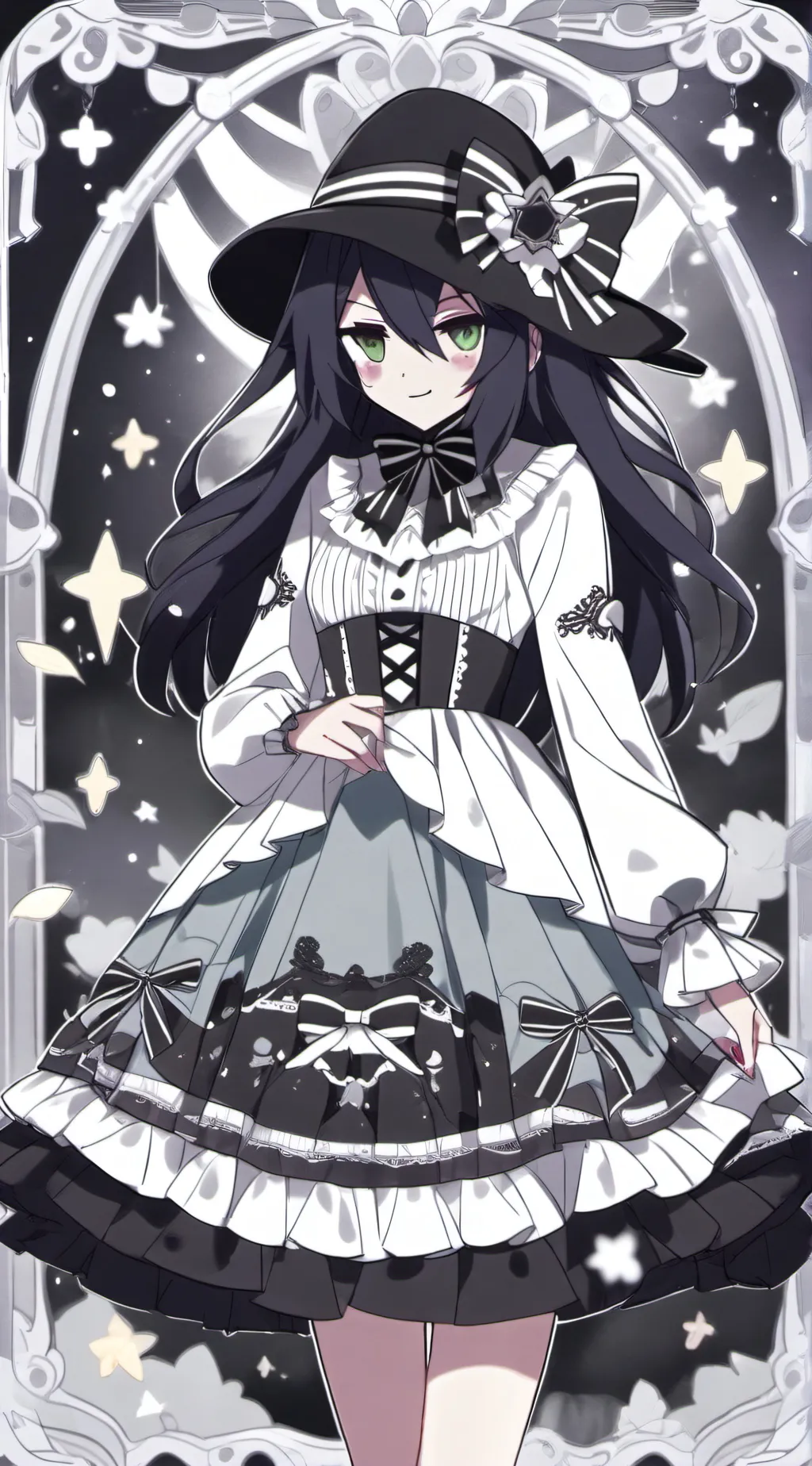 ai character: ⚫️Mrs. Circle⚫️ background