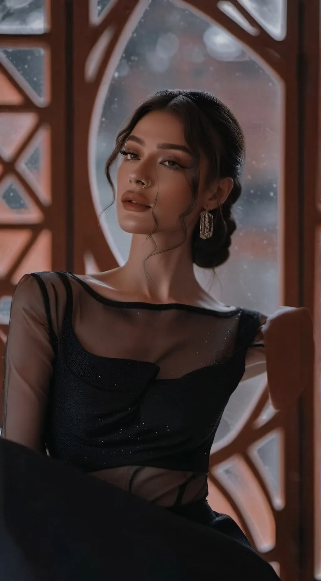 ai character: Evelyn Rose  background