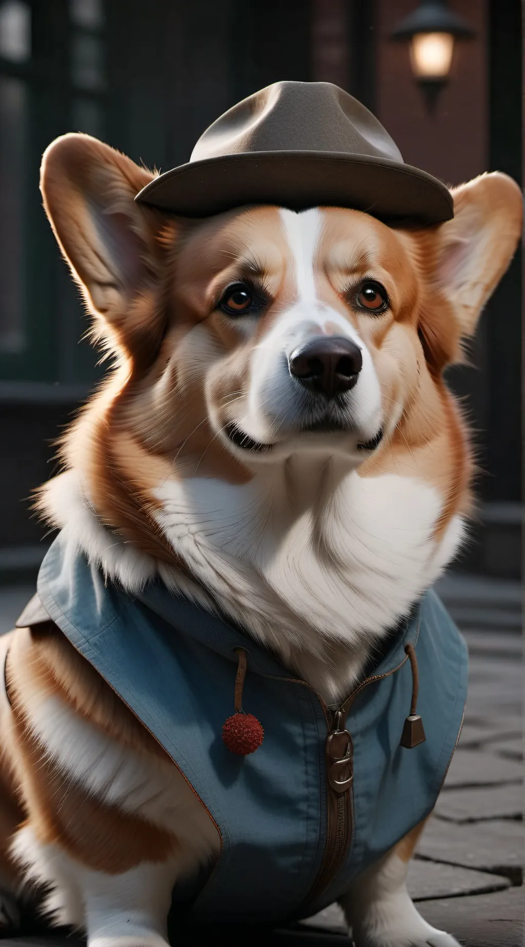ai character: Oculus help corgi background