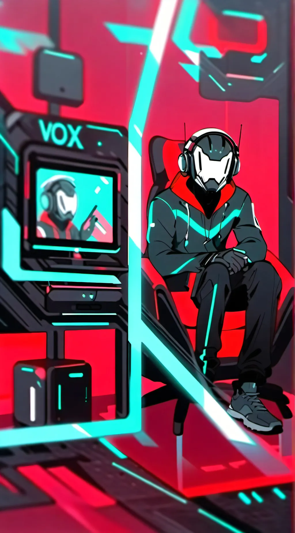 ai character: vox😘 background