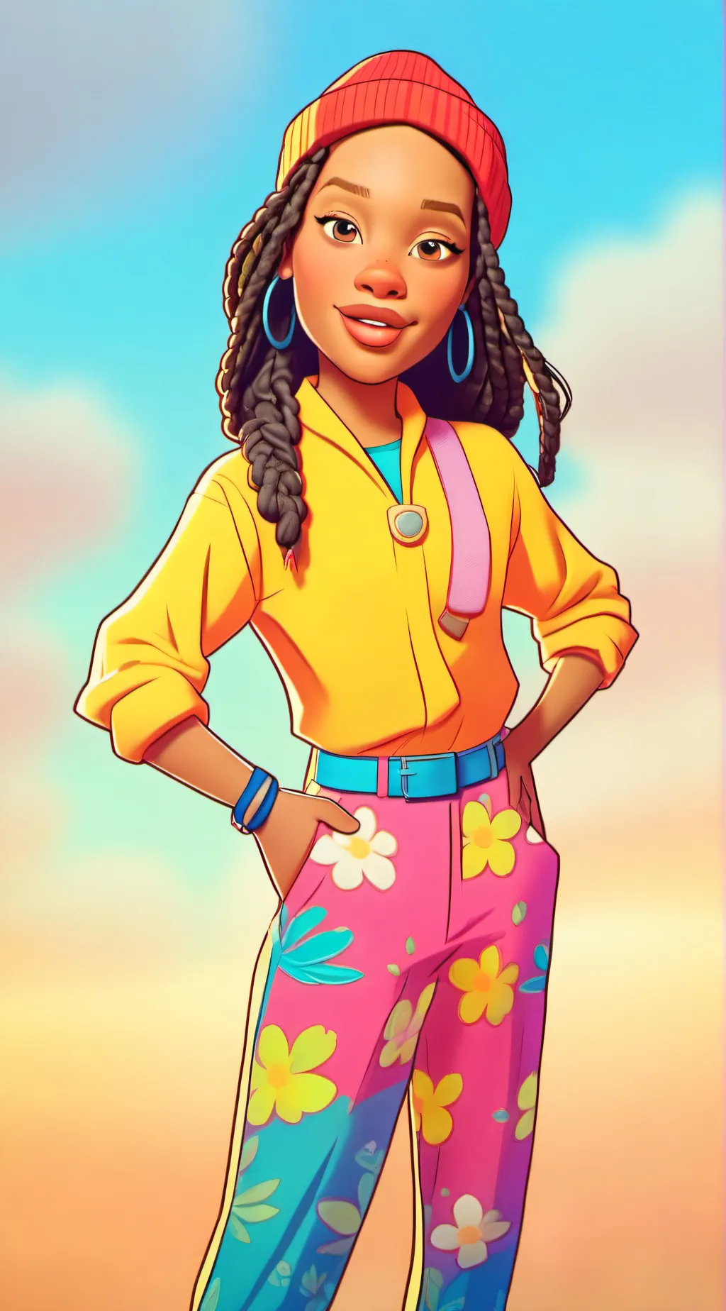 ai character: Aura background