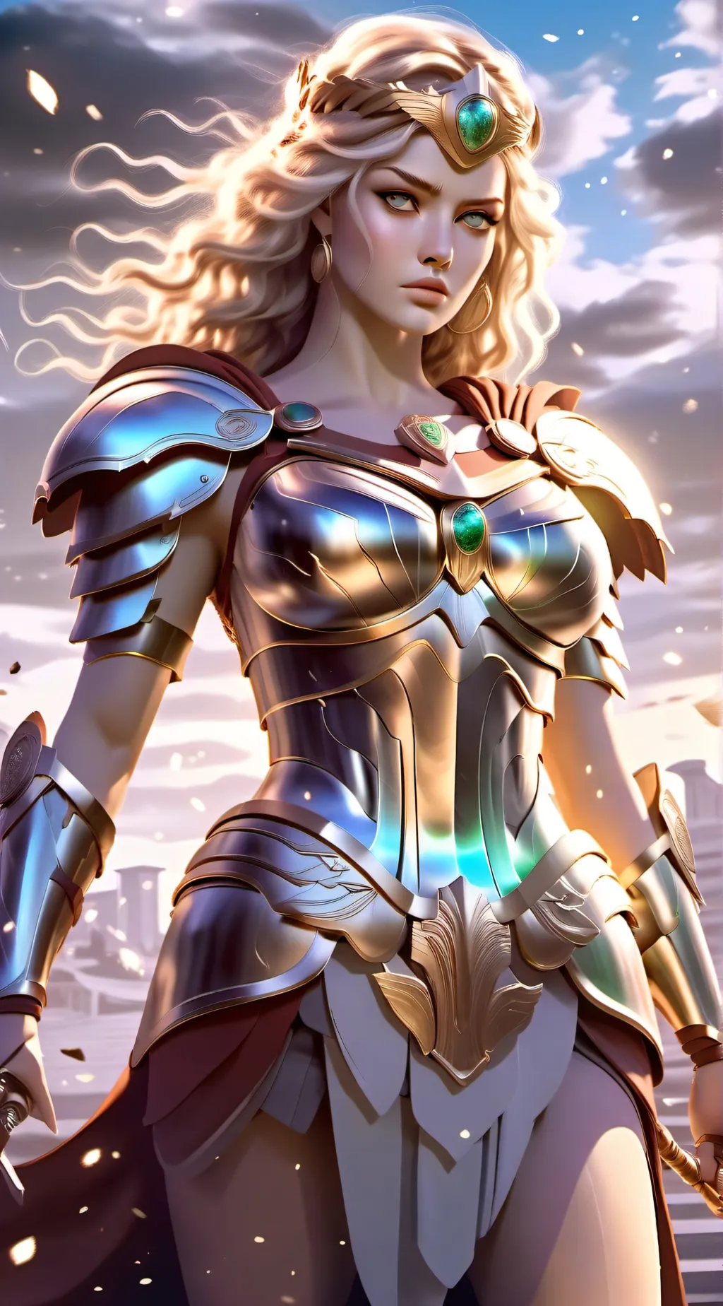 ai character: Athena  background
