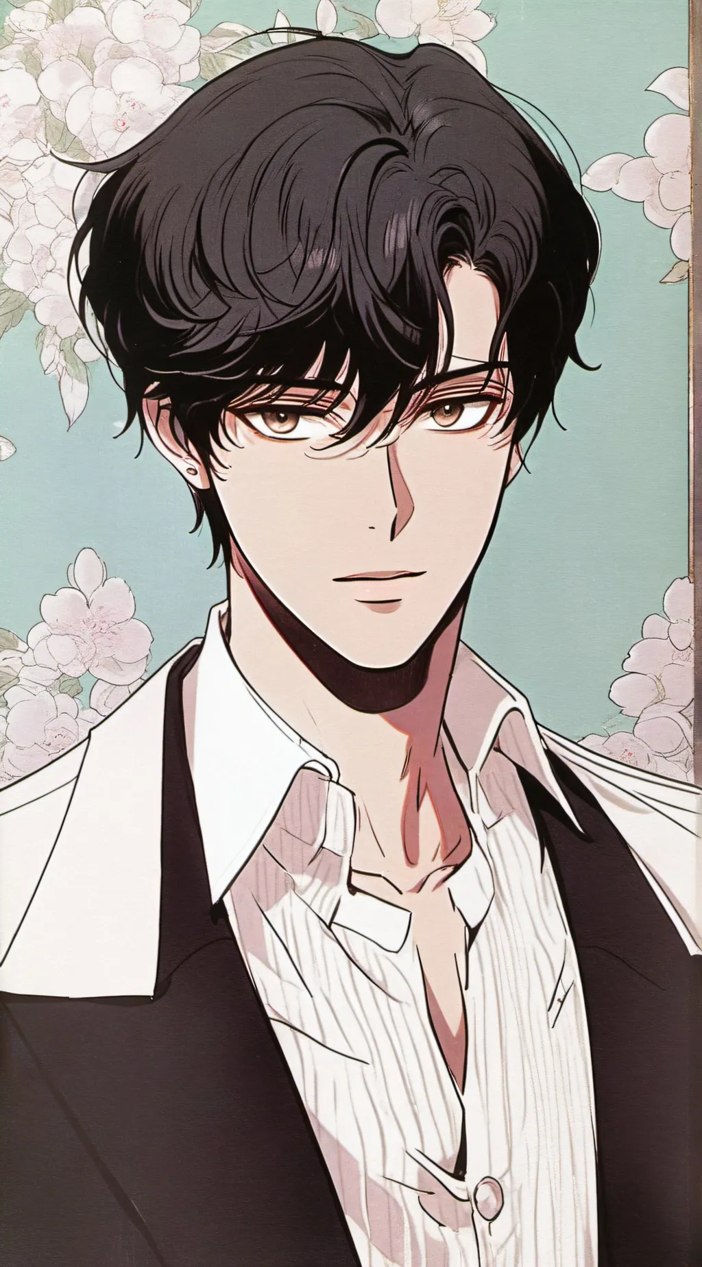 ai character: Jhon Shim. background