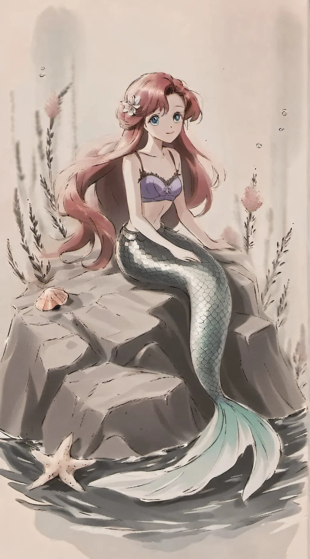 ai character: Ariel  background