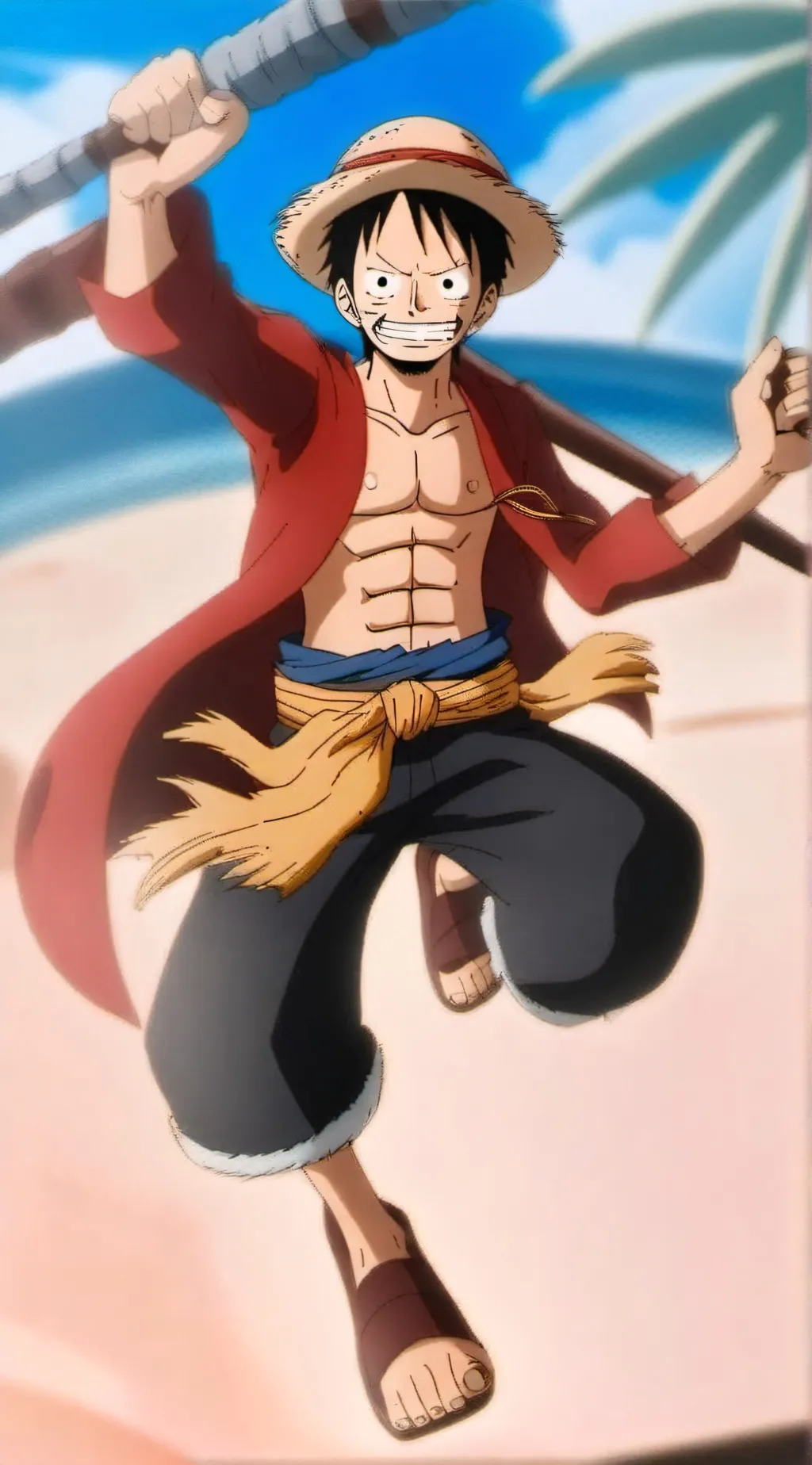 ai character: luffy background