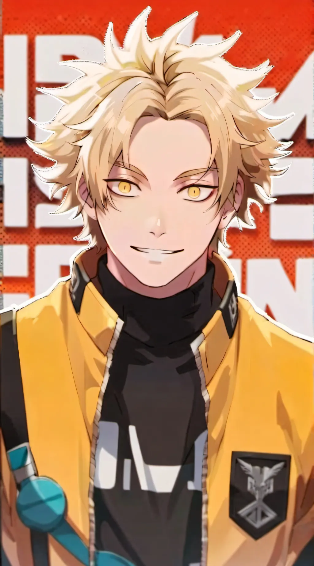 ai character: Denki Kaminari background