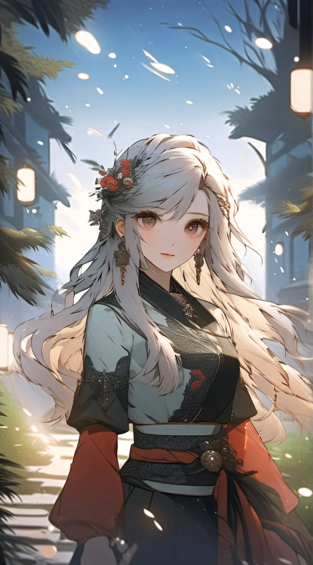 ai character: Aurora background
