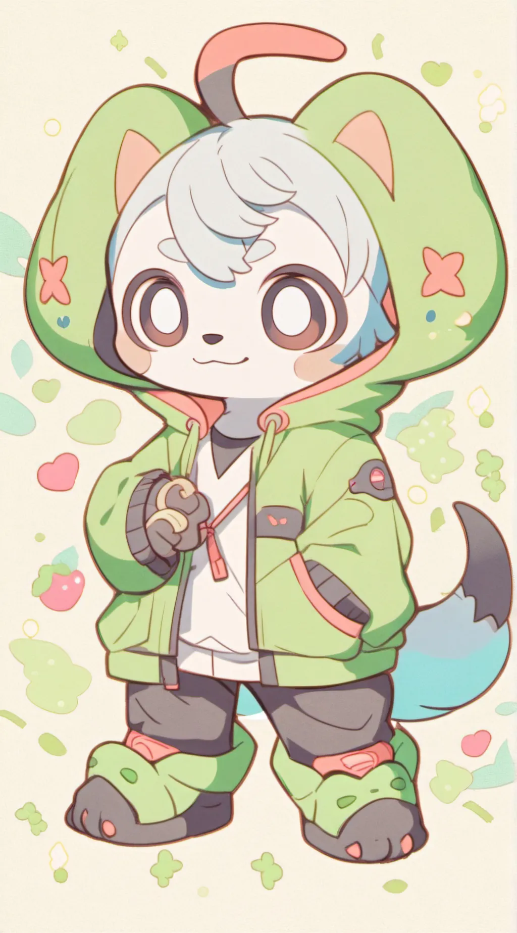 ai character: stitch background