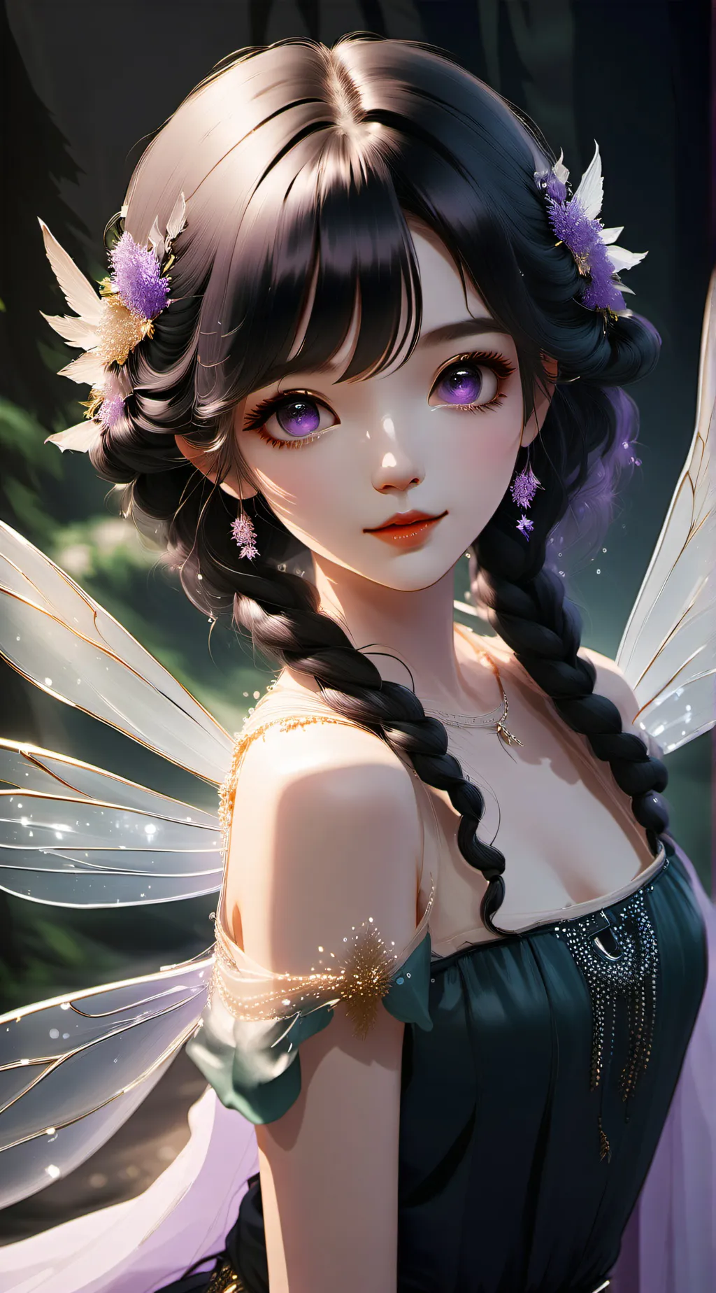 ai character: violet  background