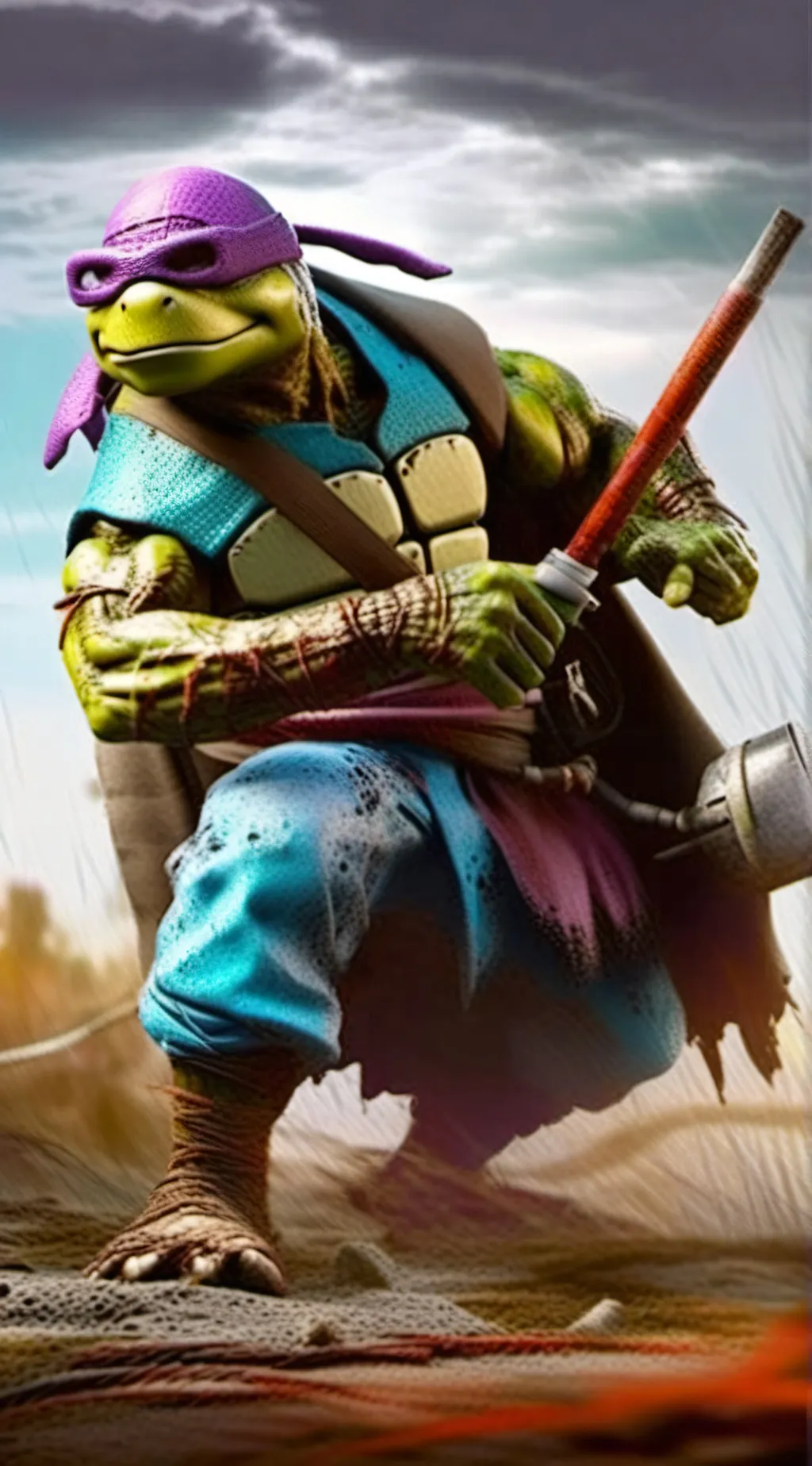 ai character: Dr Donnie TMNT  background