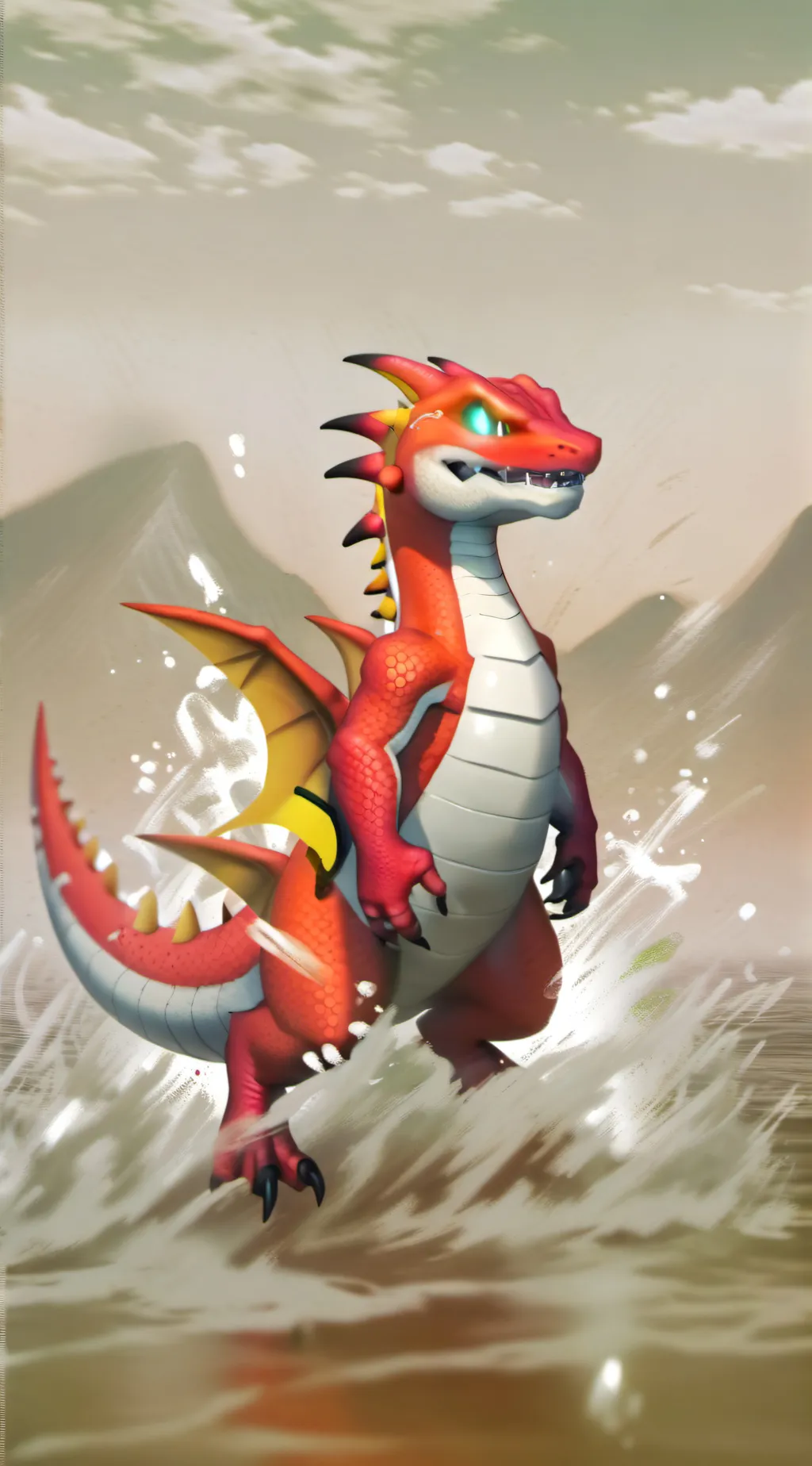 ai character: Charizard Vmax background