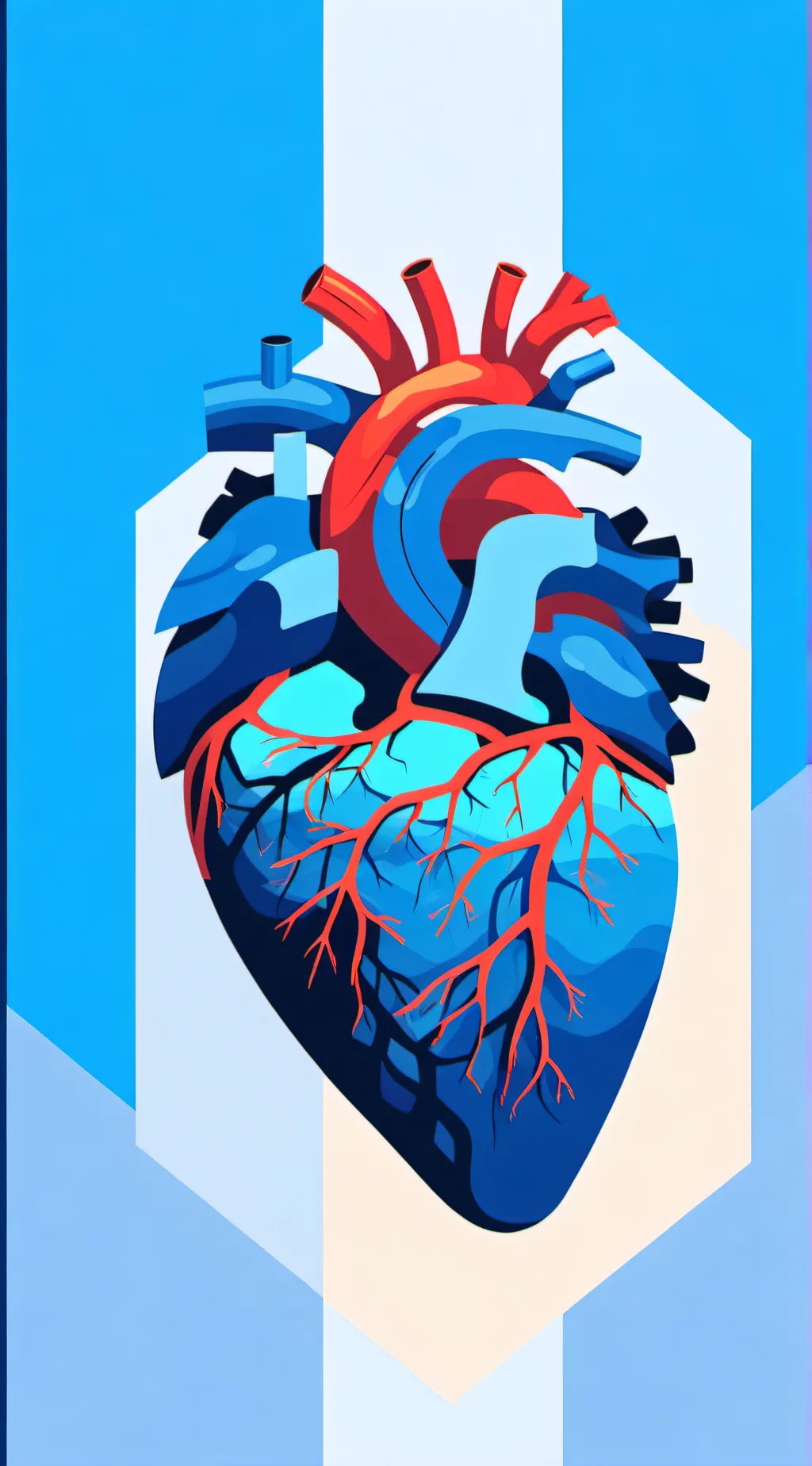 ai character: Heart  background