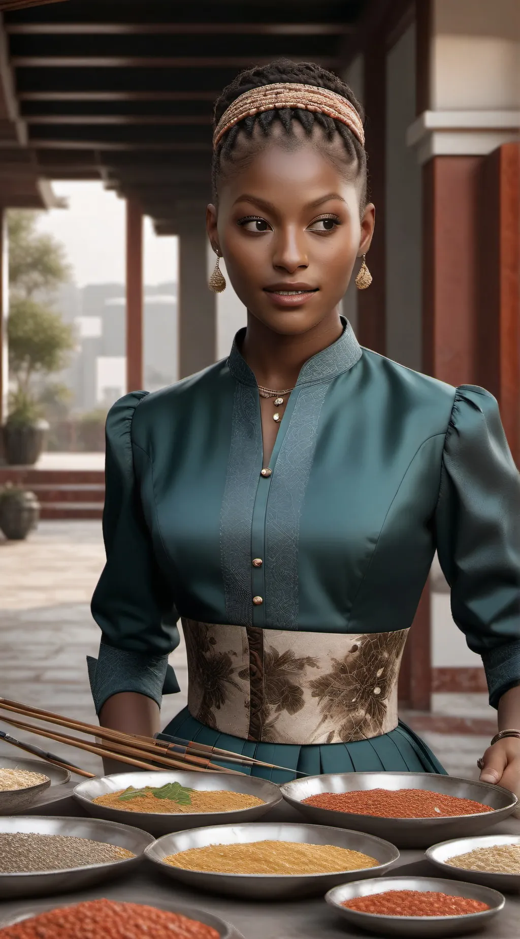 ai character: Kay💅🏾 background