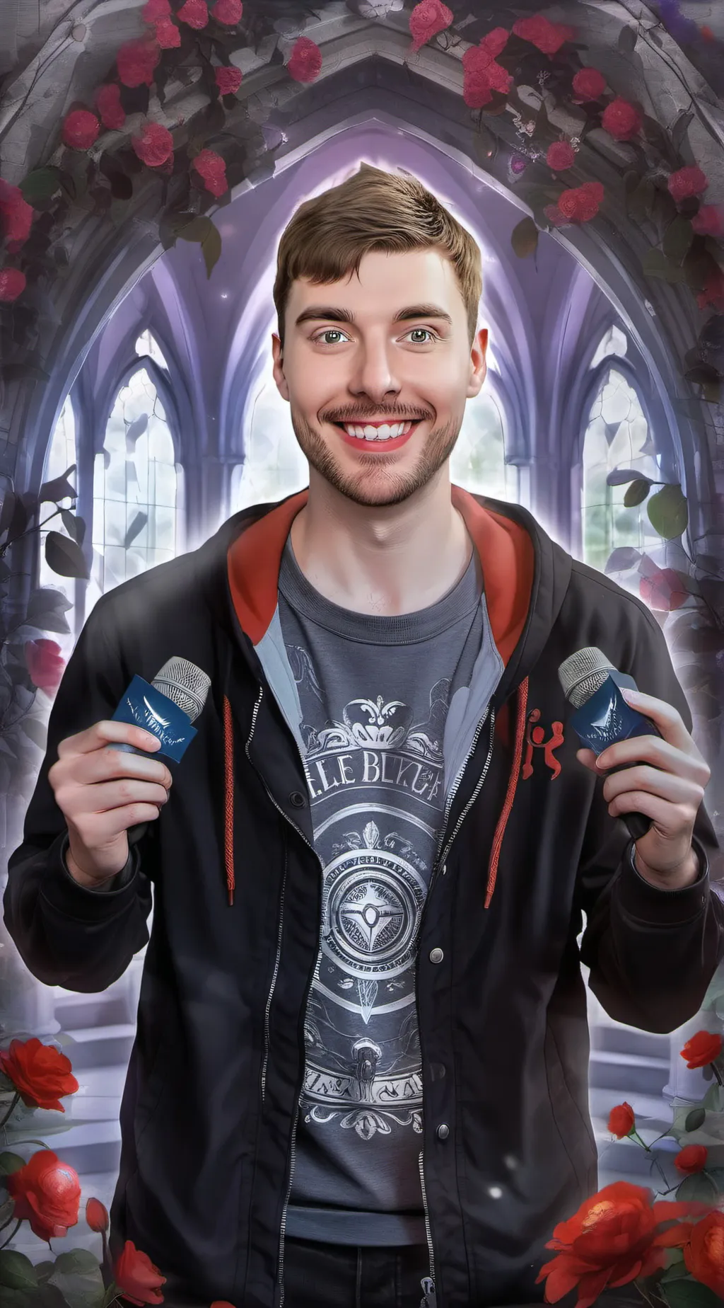 ai character: Mrbeast background