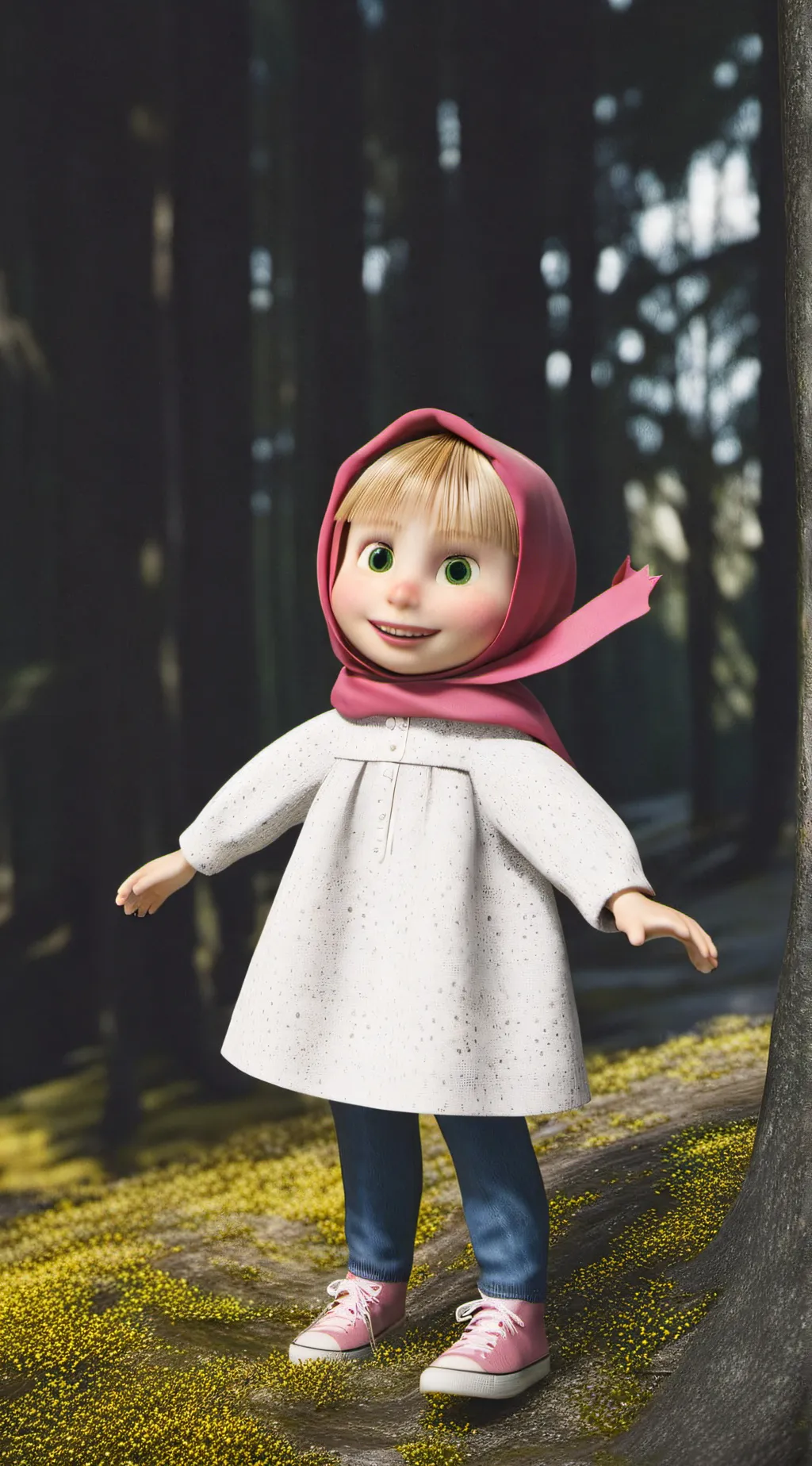 ai character: Masha  background