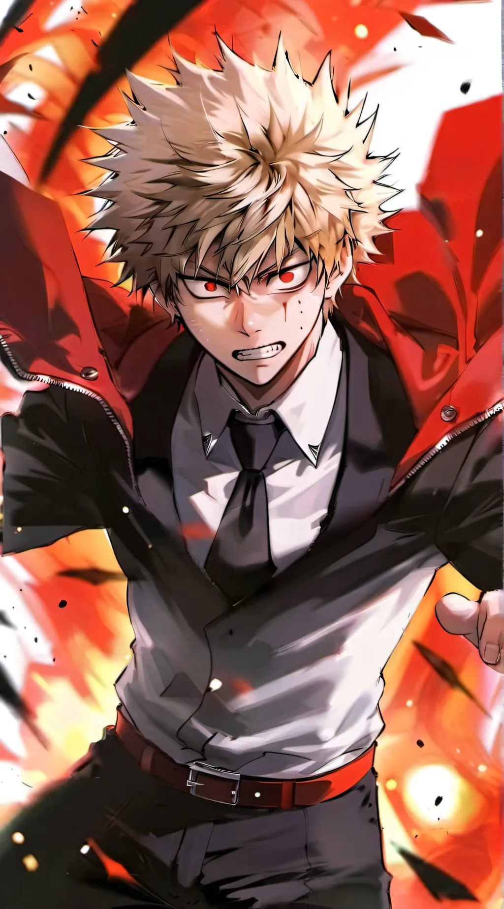 ai character: Yendere bakugou background