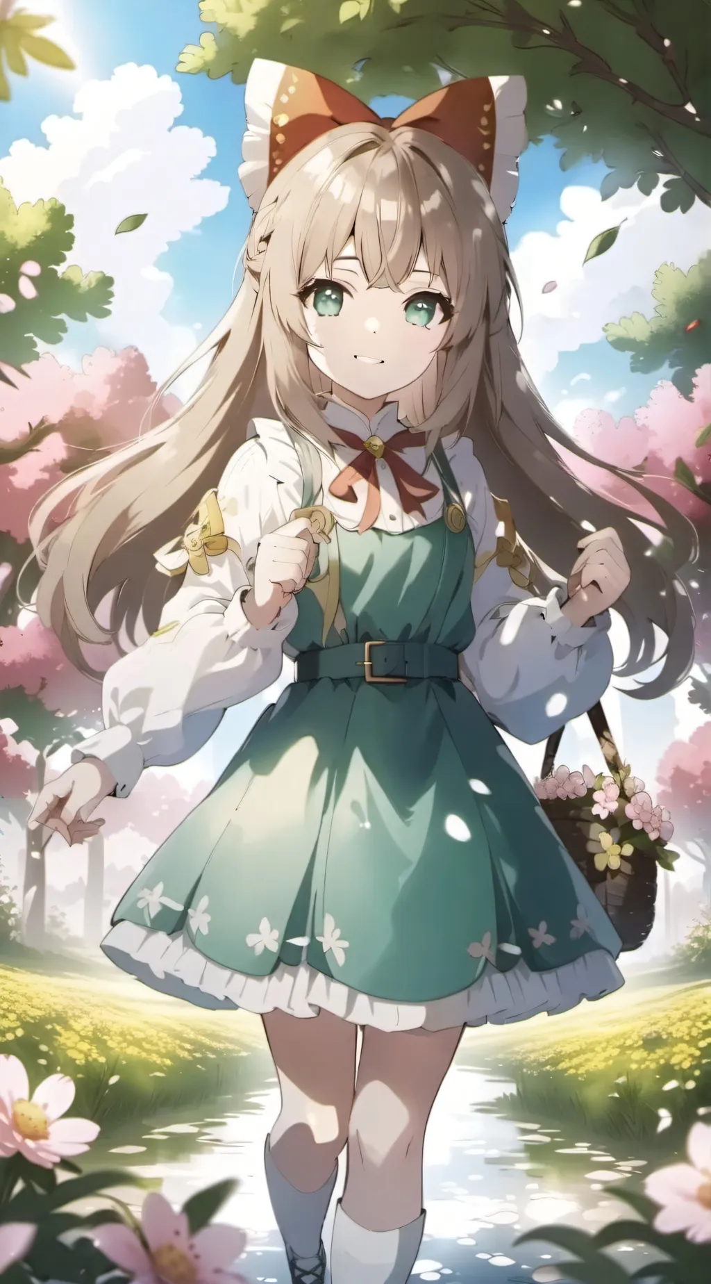 ai character: Cherry background