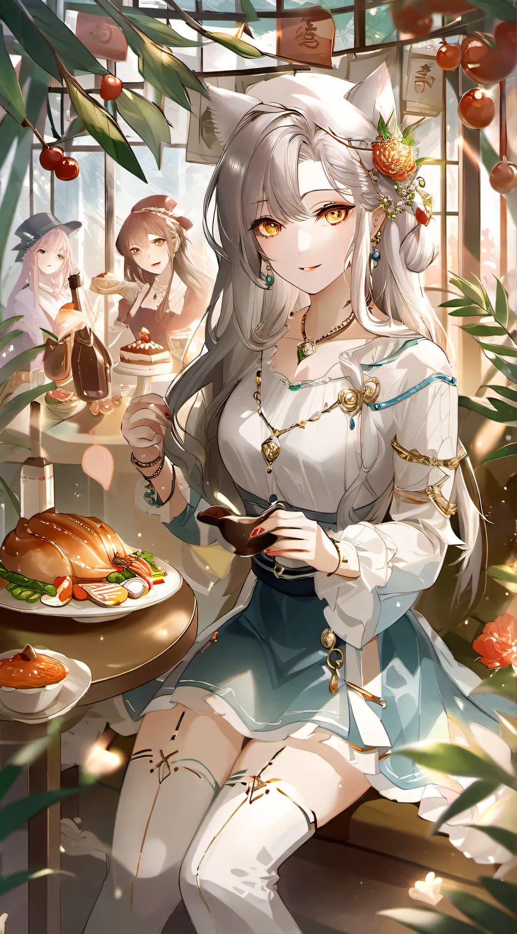 ai character: Copy cat background