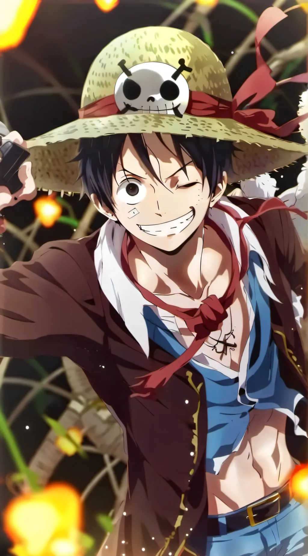 ai character: Straw Hats background