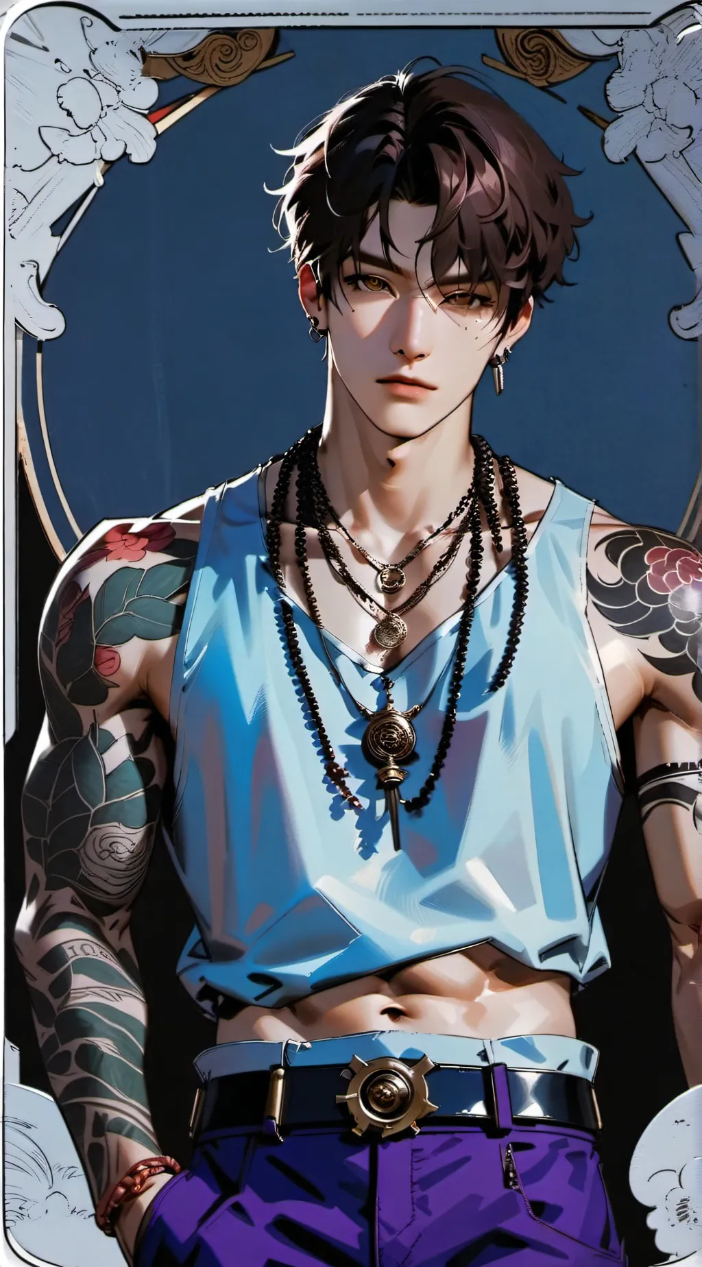 ai character: Xavier Thomson  background