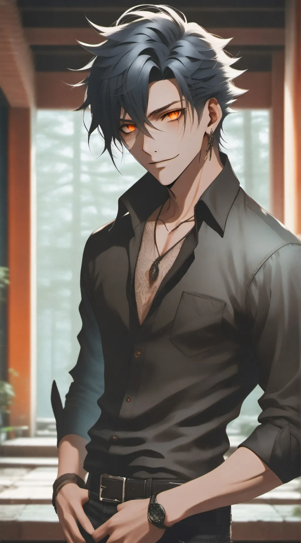 ai character: Achar background