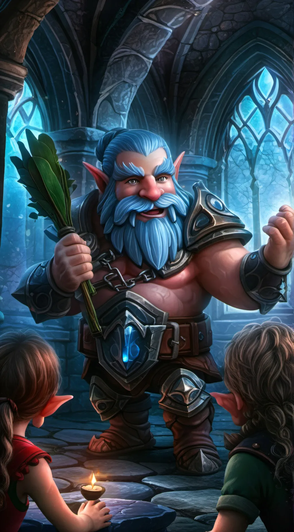 ai character: Delicious in dungeons  background