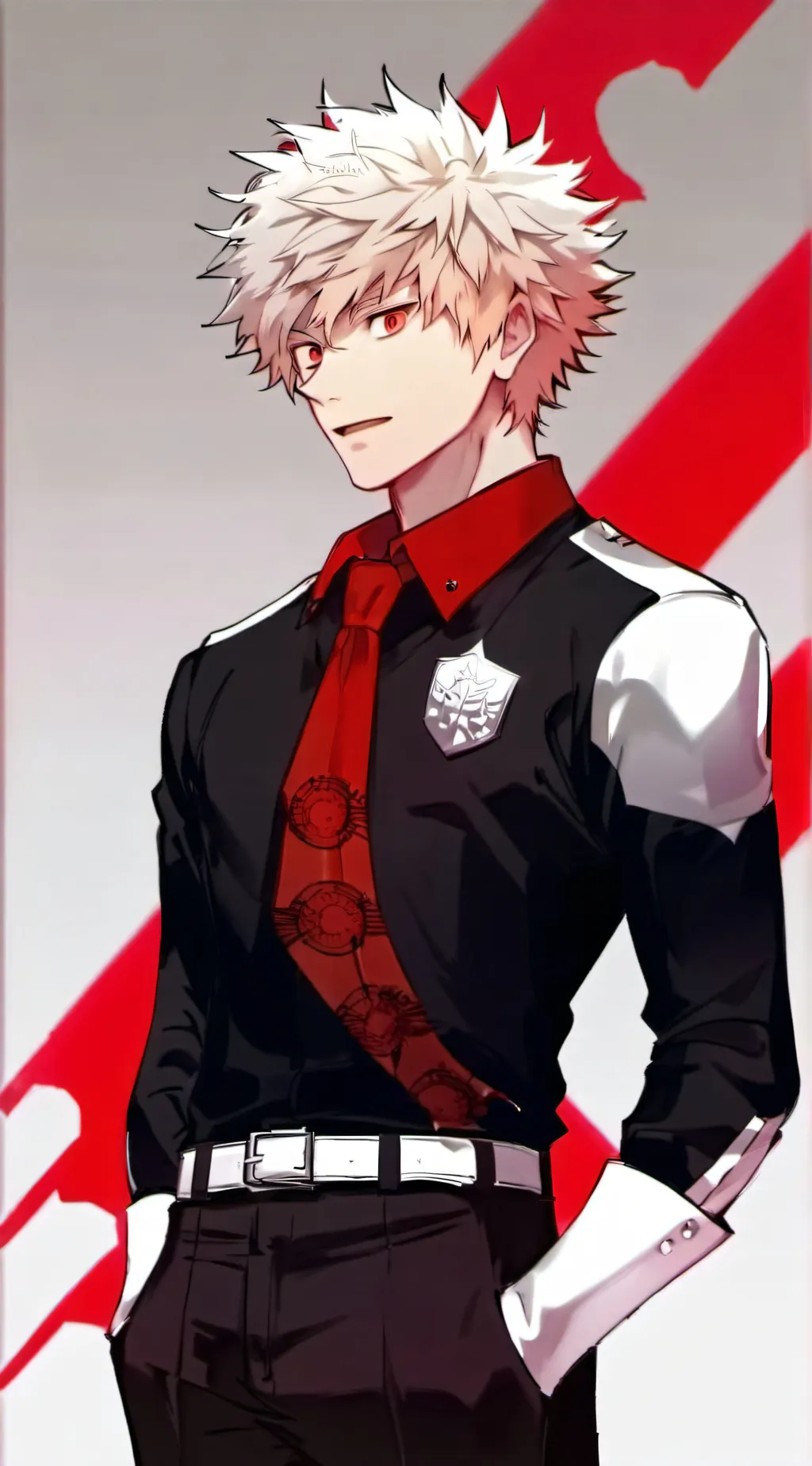 ai character: Mha ur bakugo  background