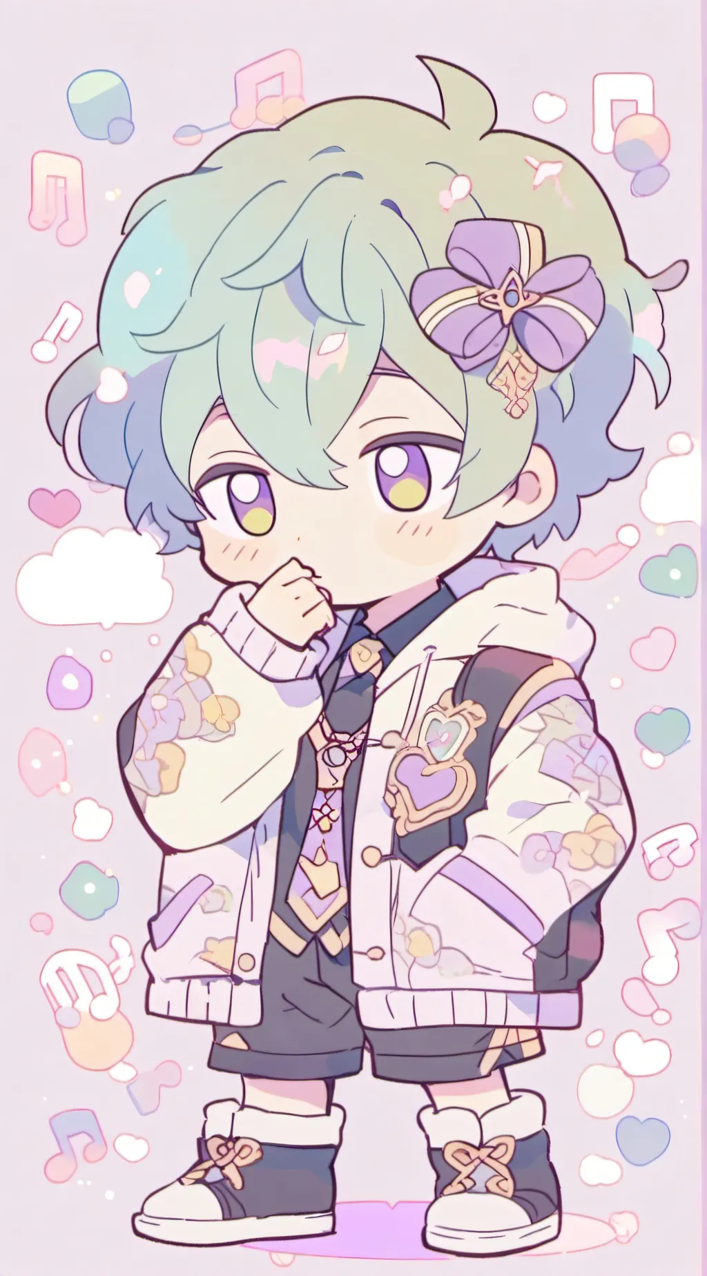 ai character: Keropi  background