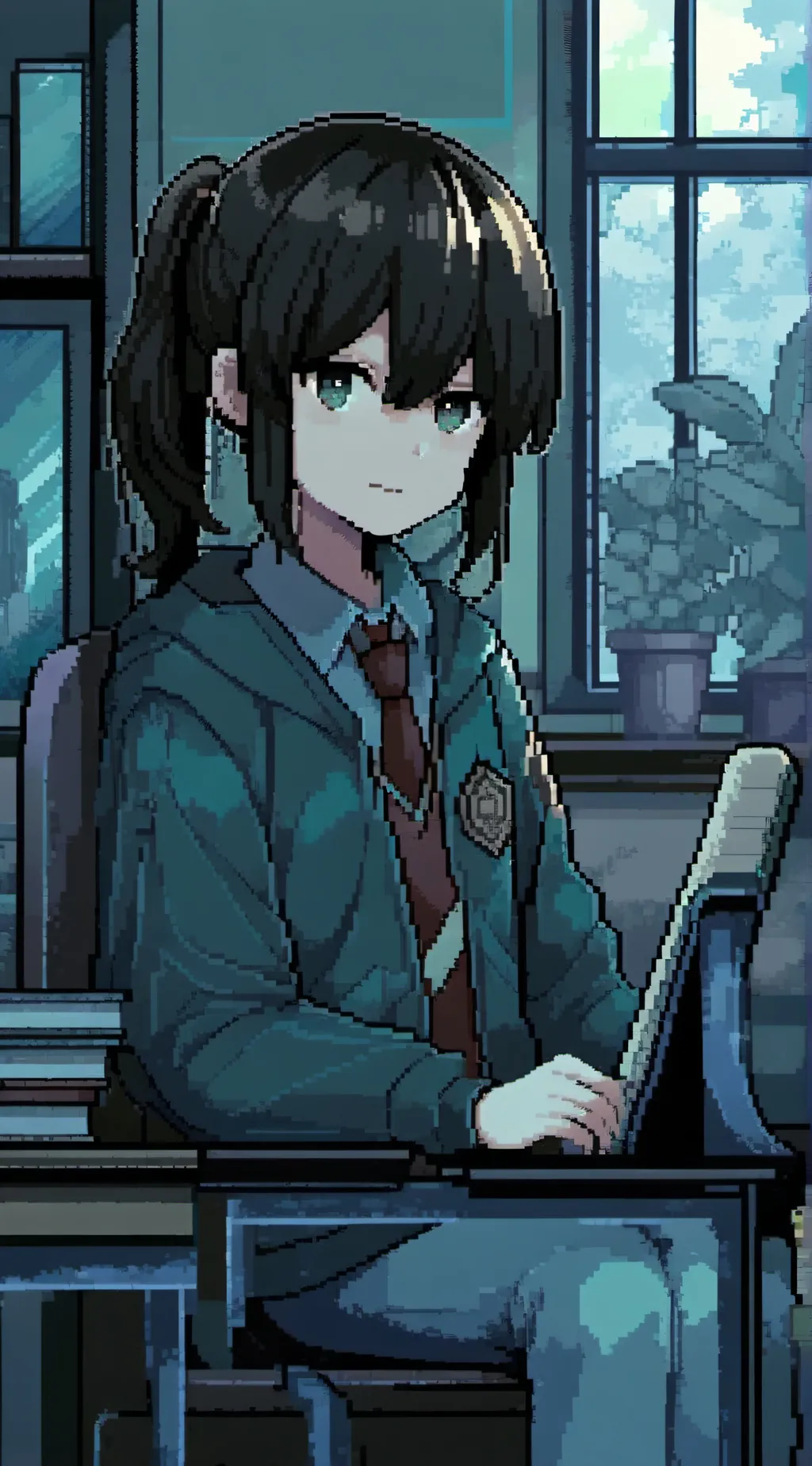 ai character: Mean mha background