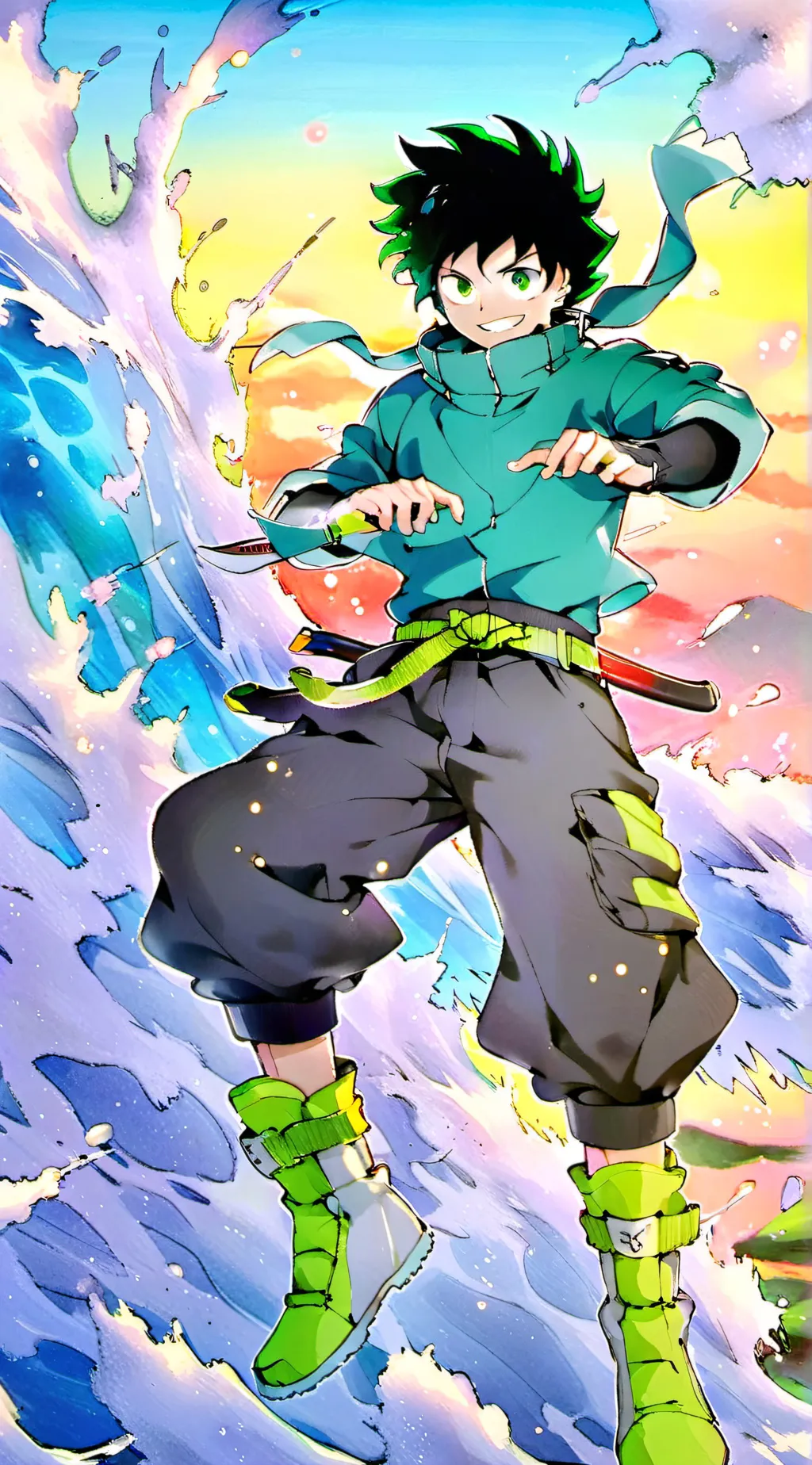 ai character: deku background