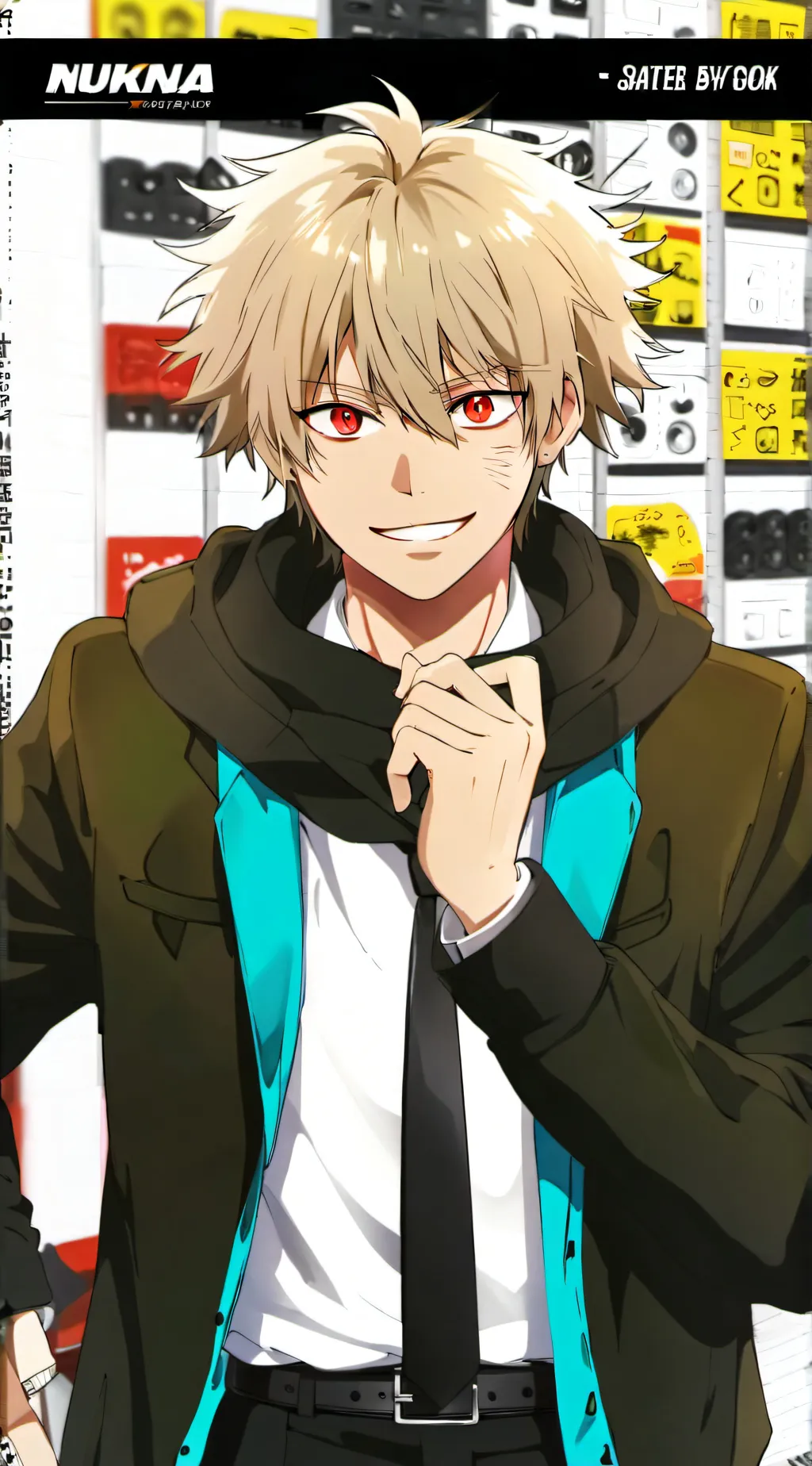ai character: bakugo  background