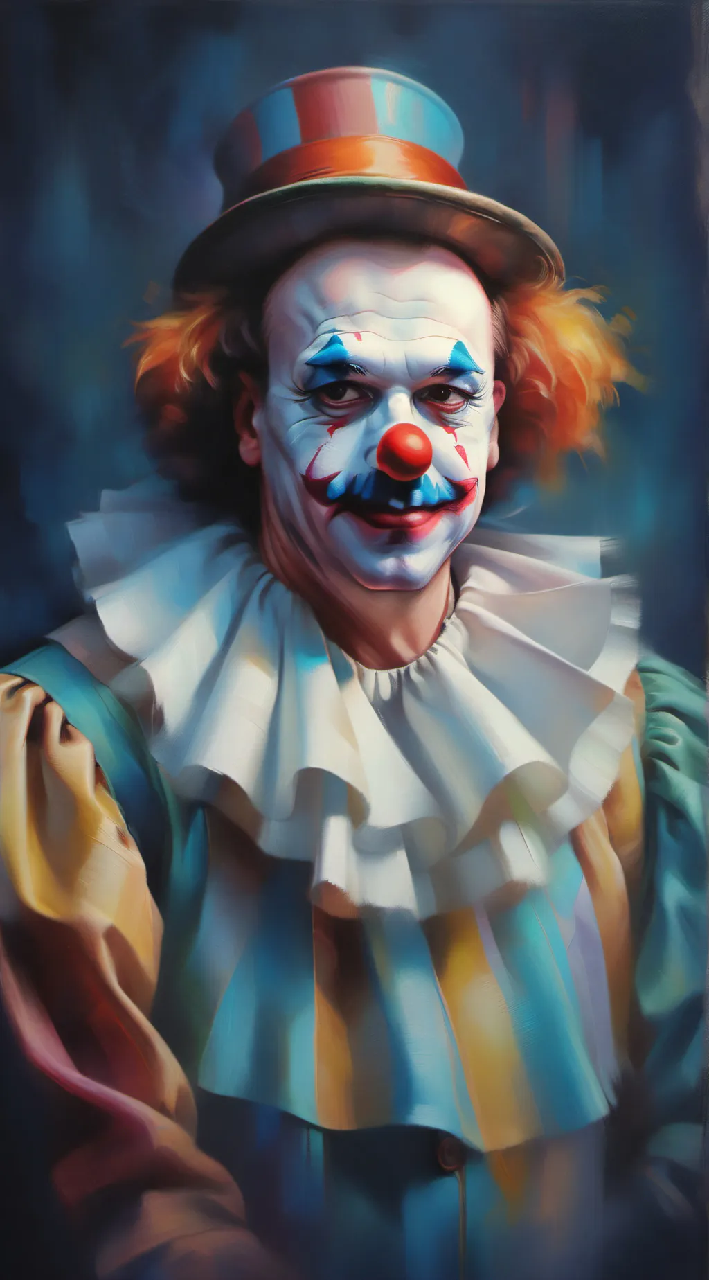 ai character: clown. background