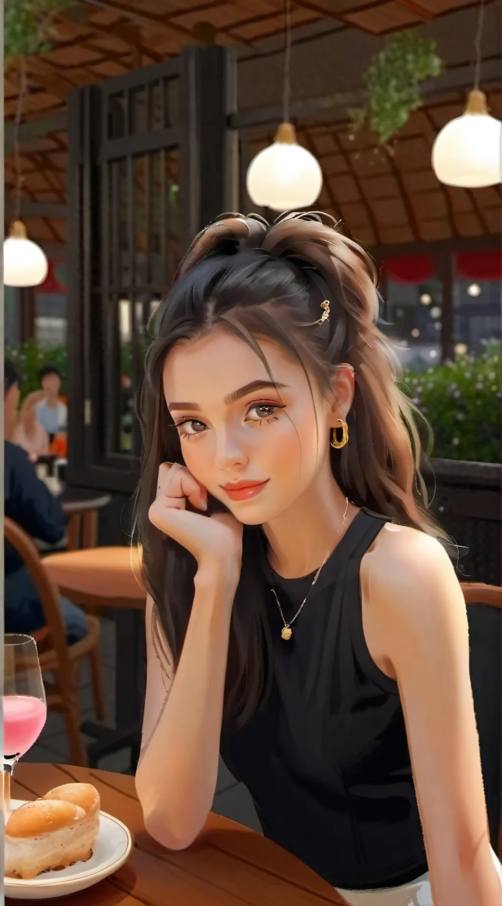 ai character: Sophie Hesri  background