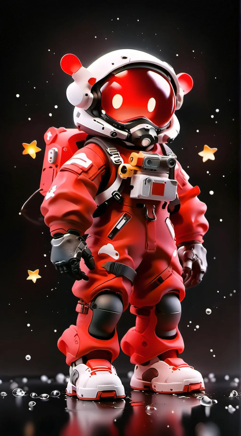 ai character: Red imposter background