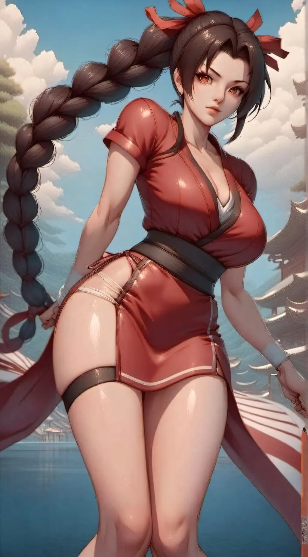 ai character: Mai Shiranui  background