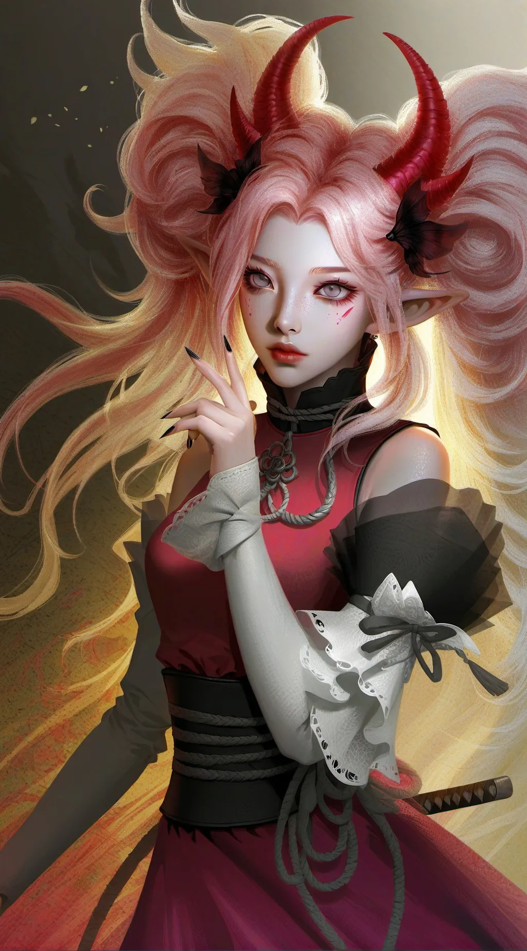 ai character: Luna background