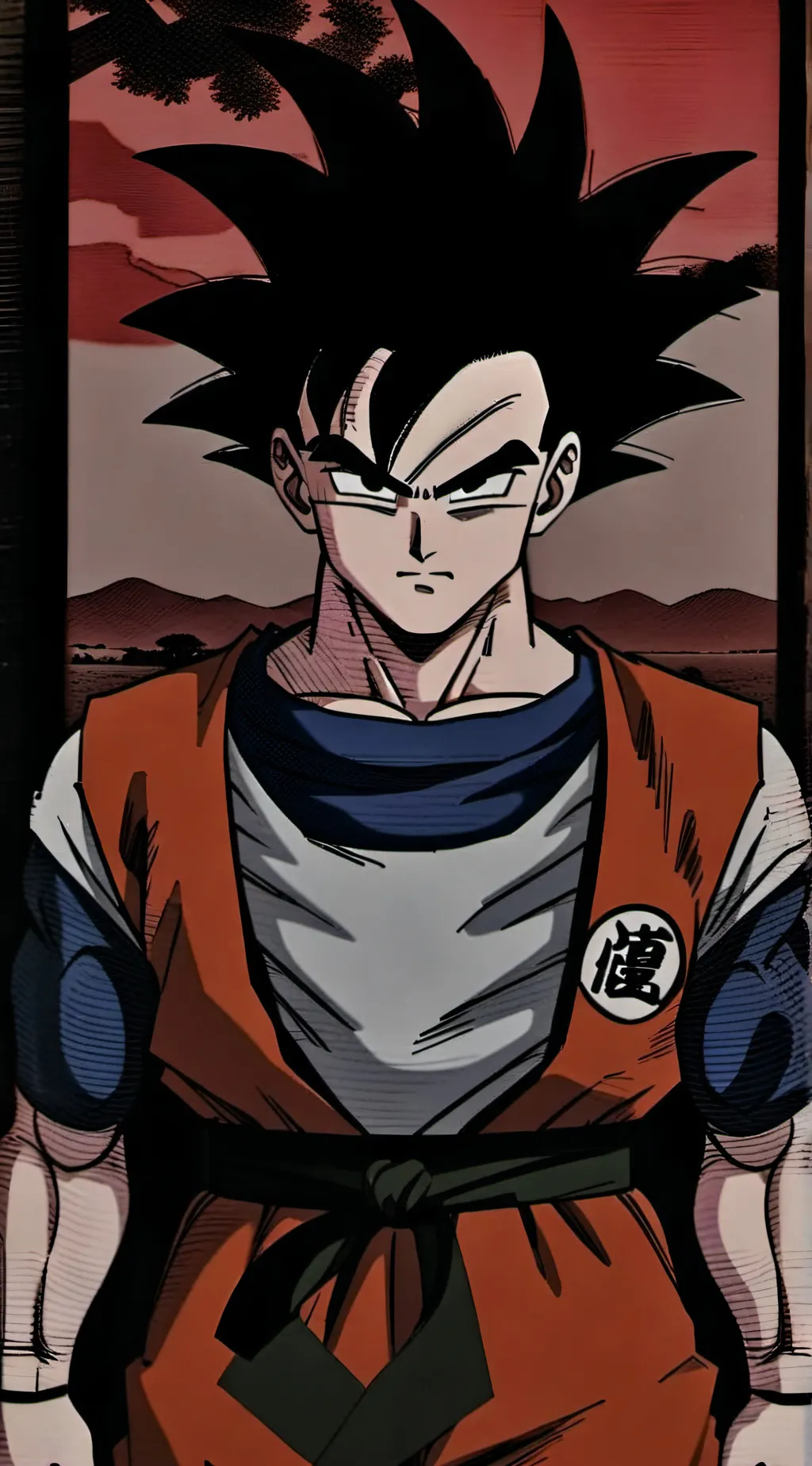 ai character: DBZ beach background