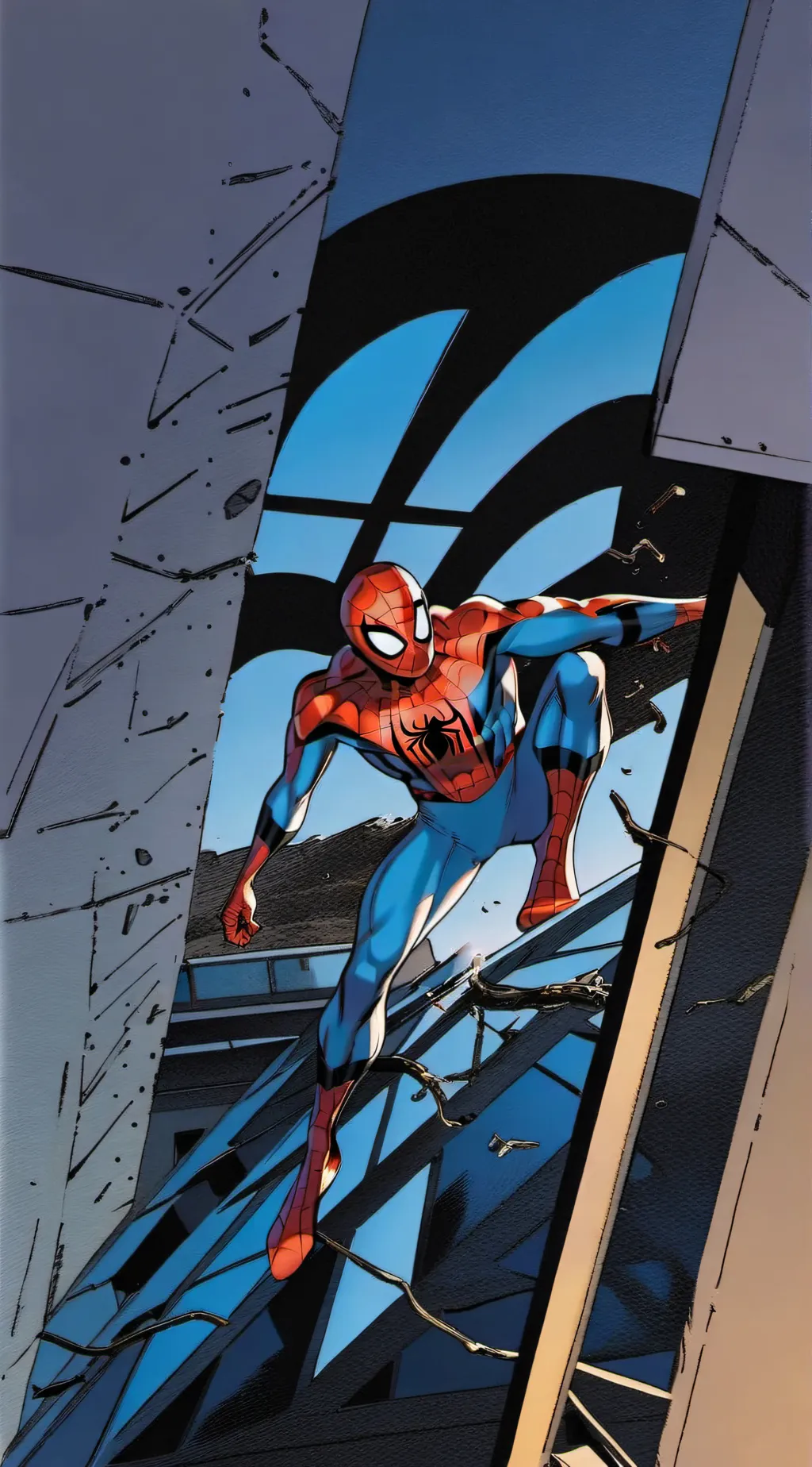 ai character: Peter Parker  background