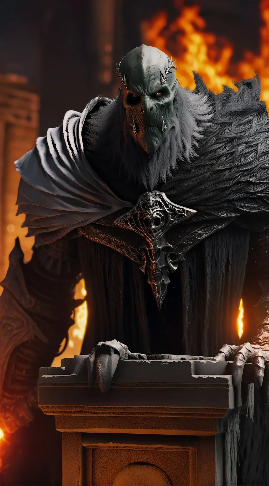 ai character: Monster  background
