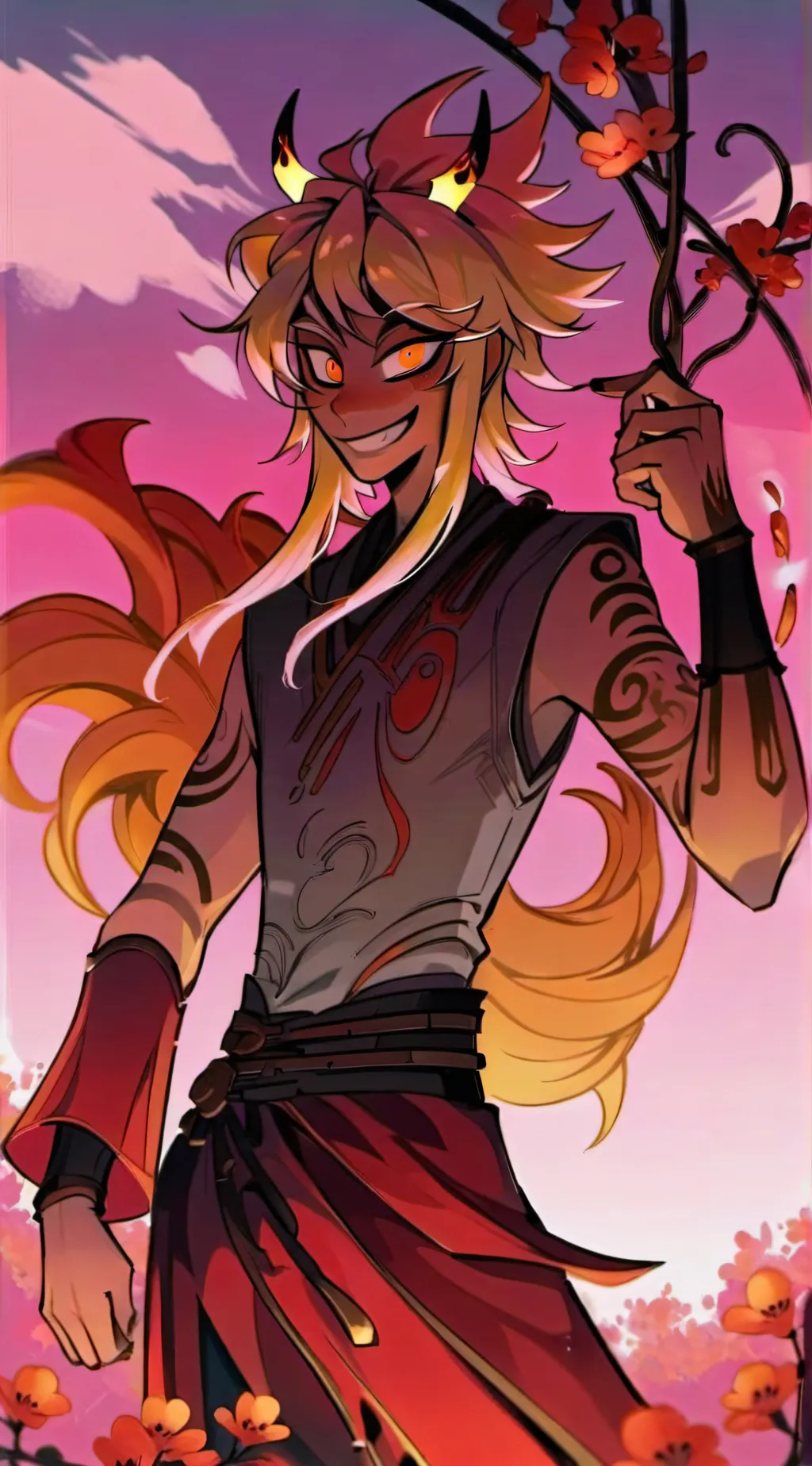 ai character: Inferno background