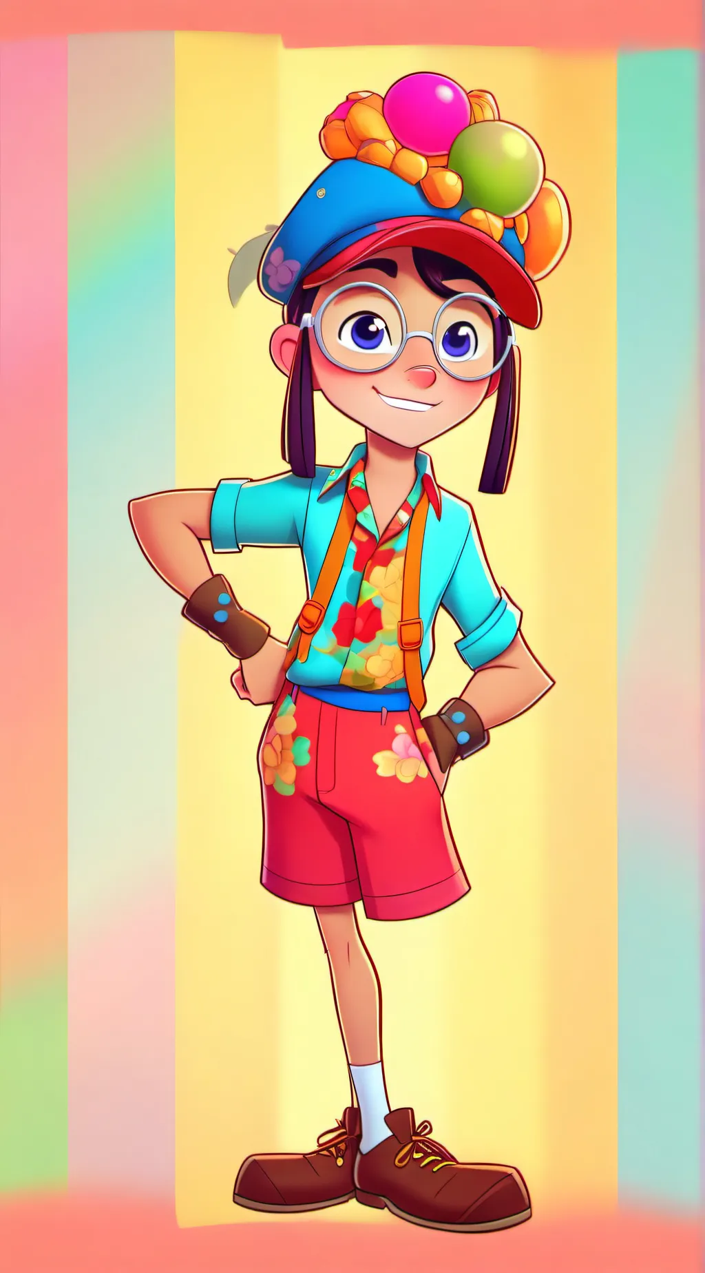 ai character: Pomni  background