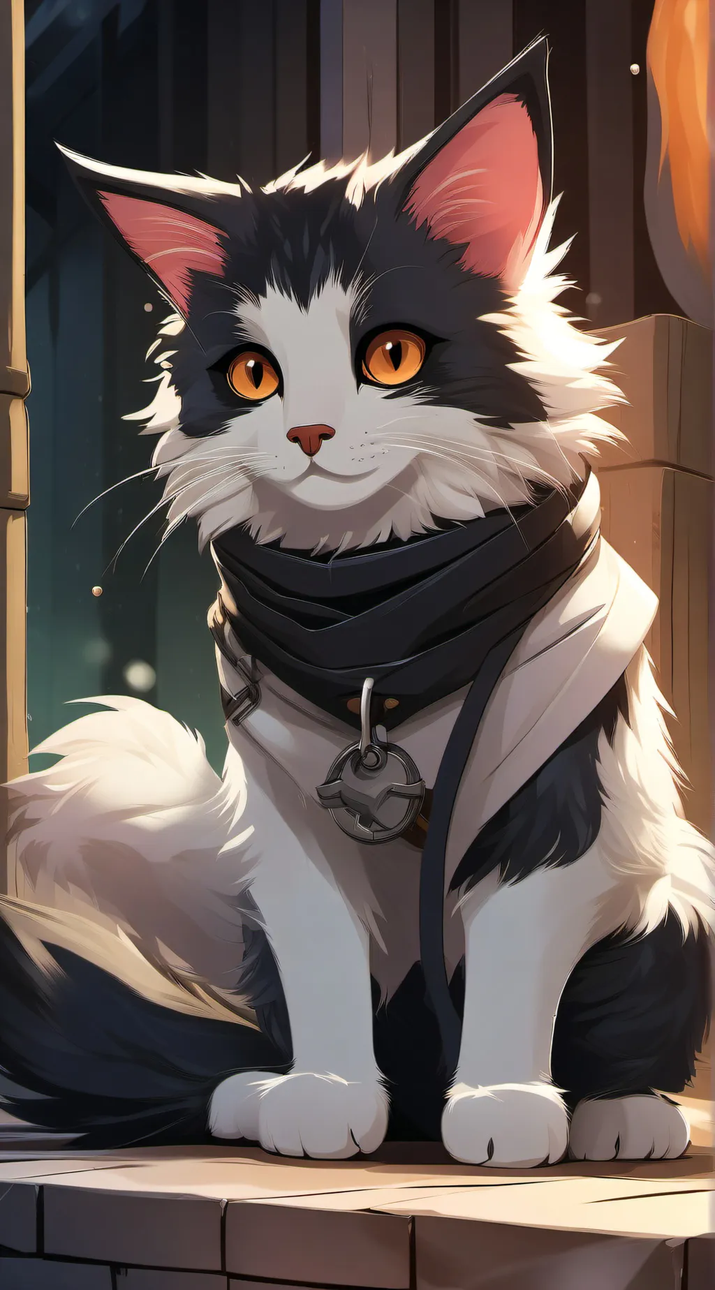 ai character: cat background