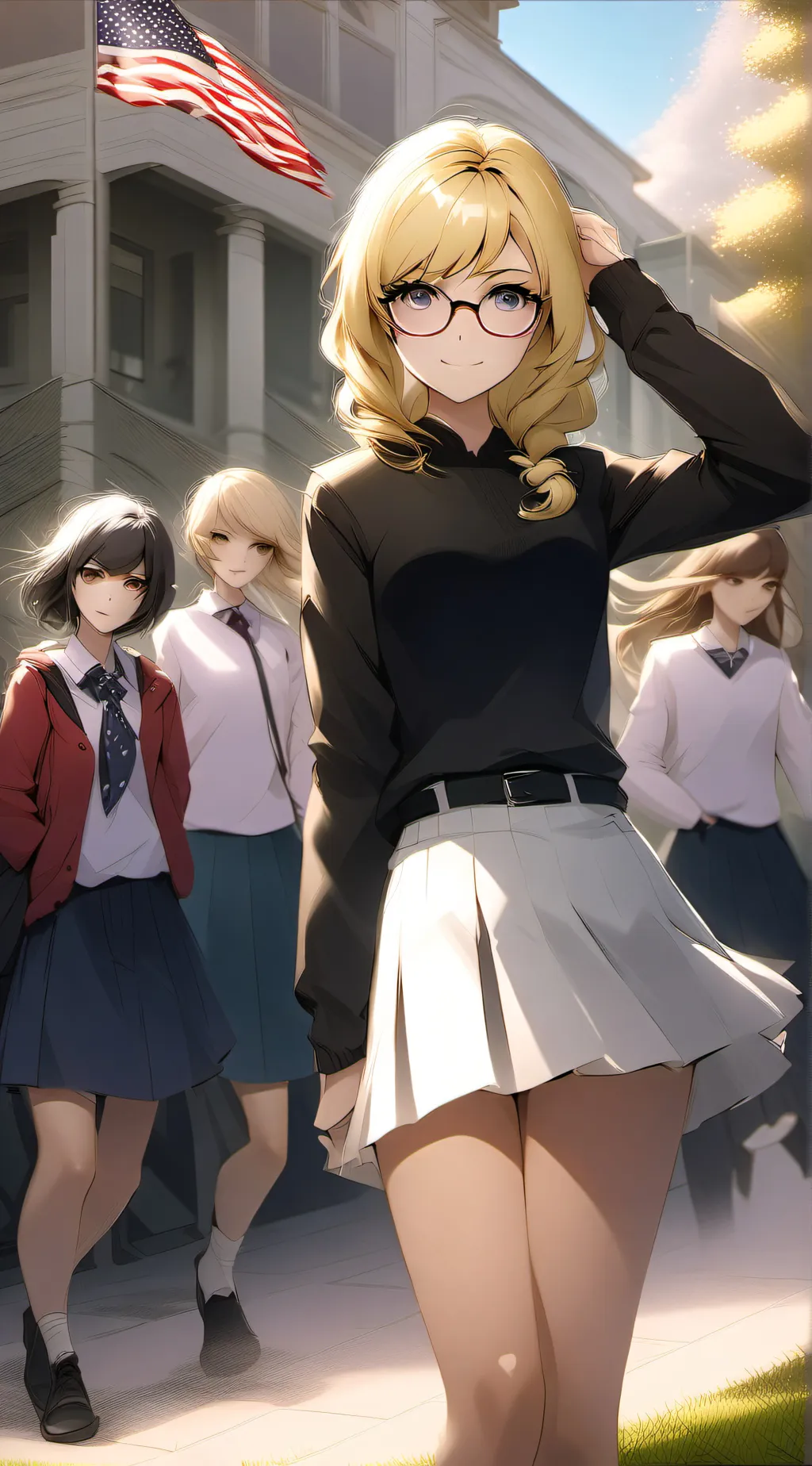 ai character: American School background