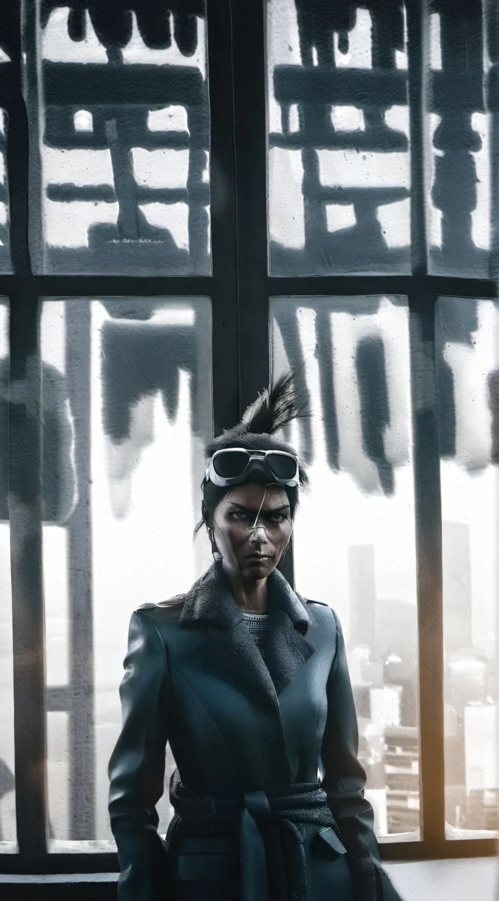 ai character: caveira  background