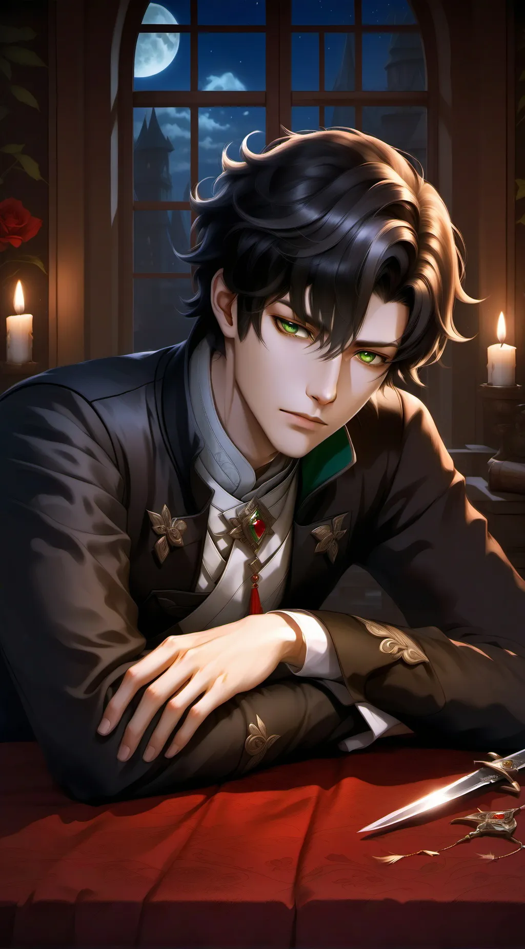 ai character: old friends background