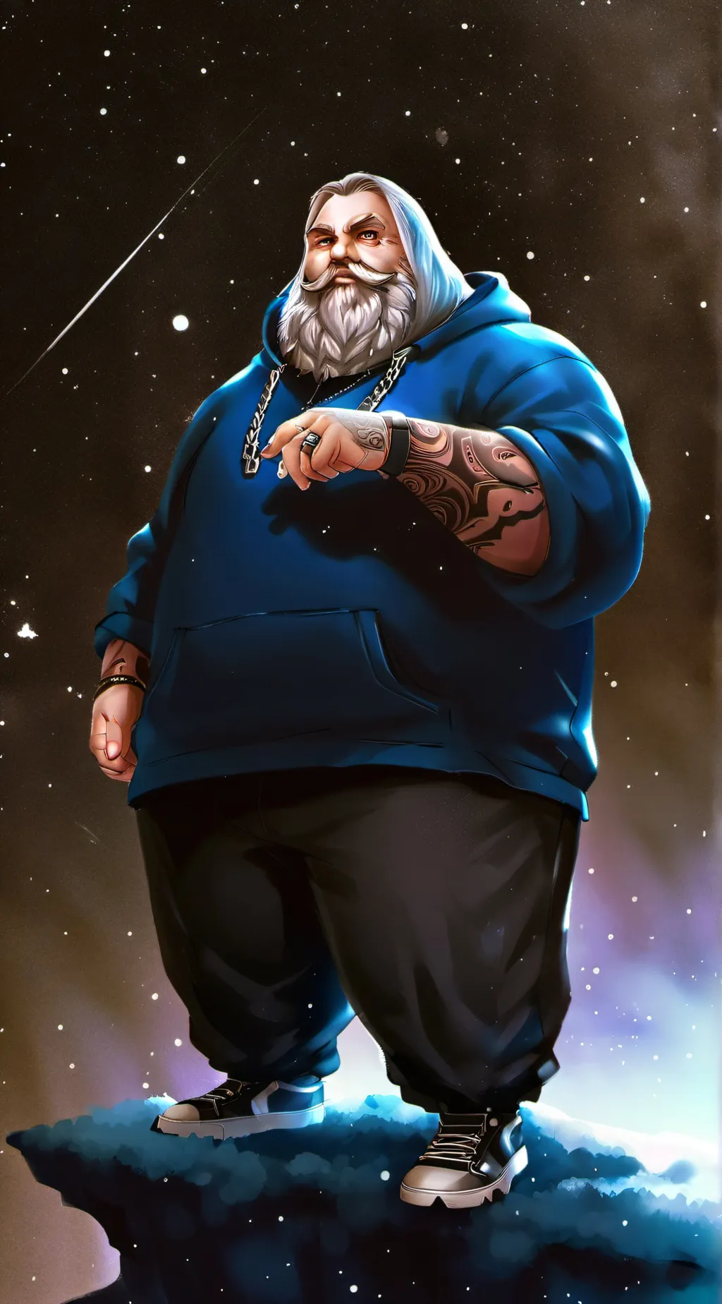 ai character: Caseoh the eater background